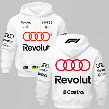 Audi Revolut F1 Printed Fleece-lined Unisex Hoodie Image - 1