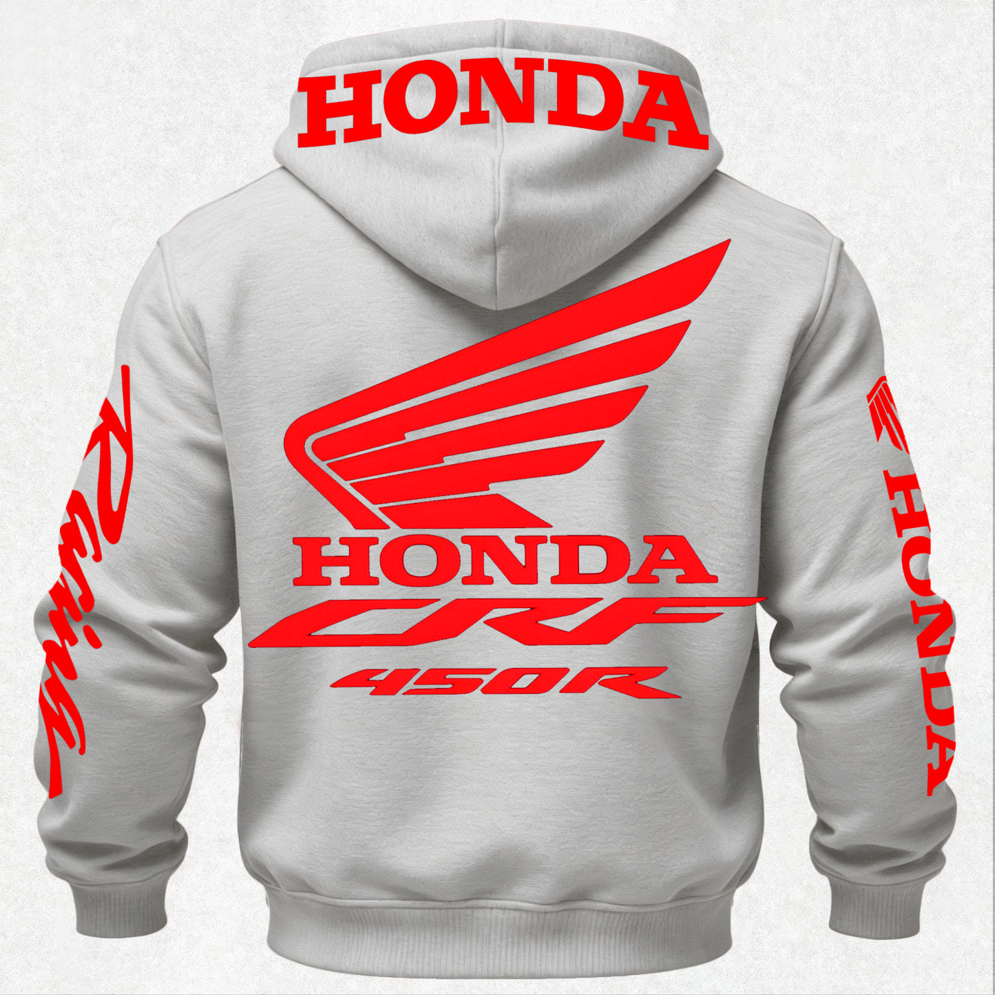 Honda CRF 450R Printed Fleece-lined Unisex Hoodie Image - 11