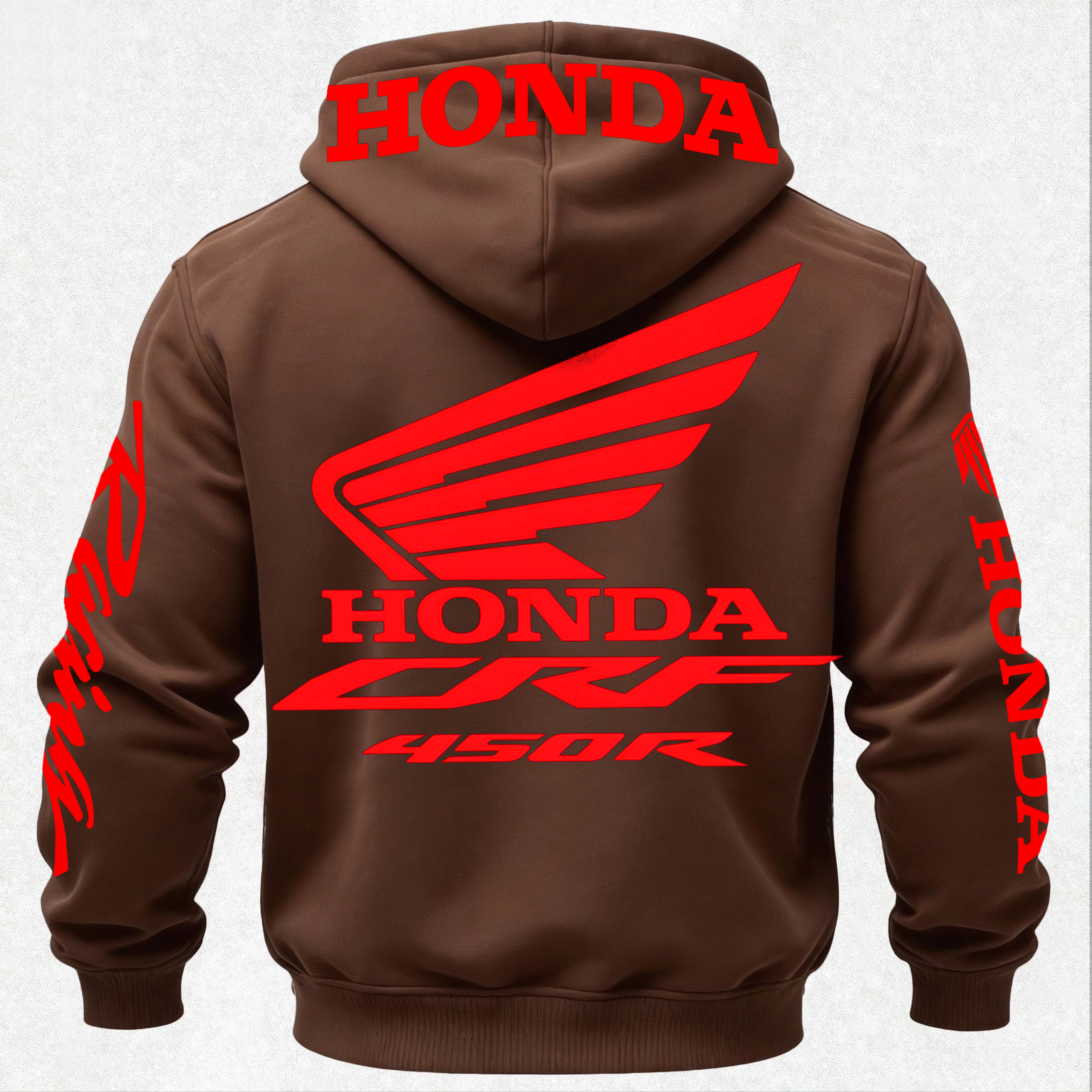Honda CRF 450R Printed Fleece-lined Unisex Hoodie Image - 21