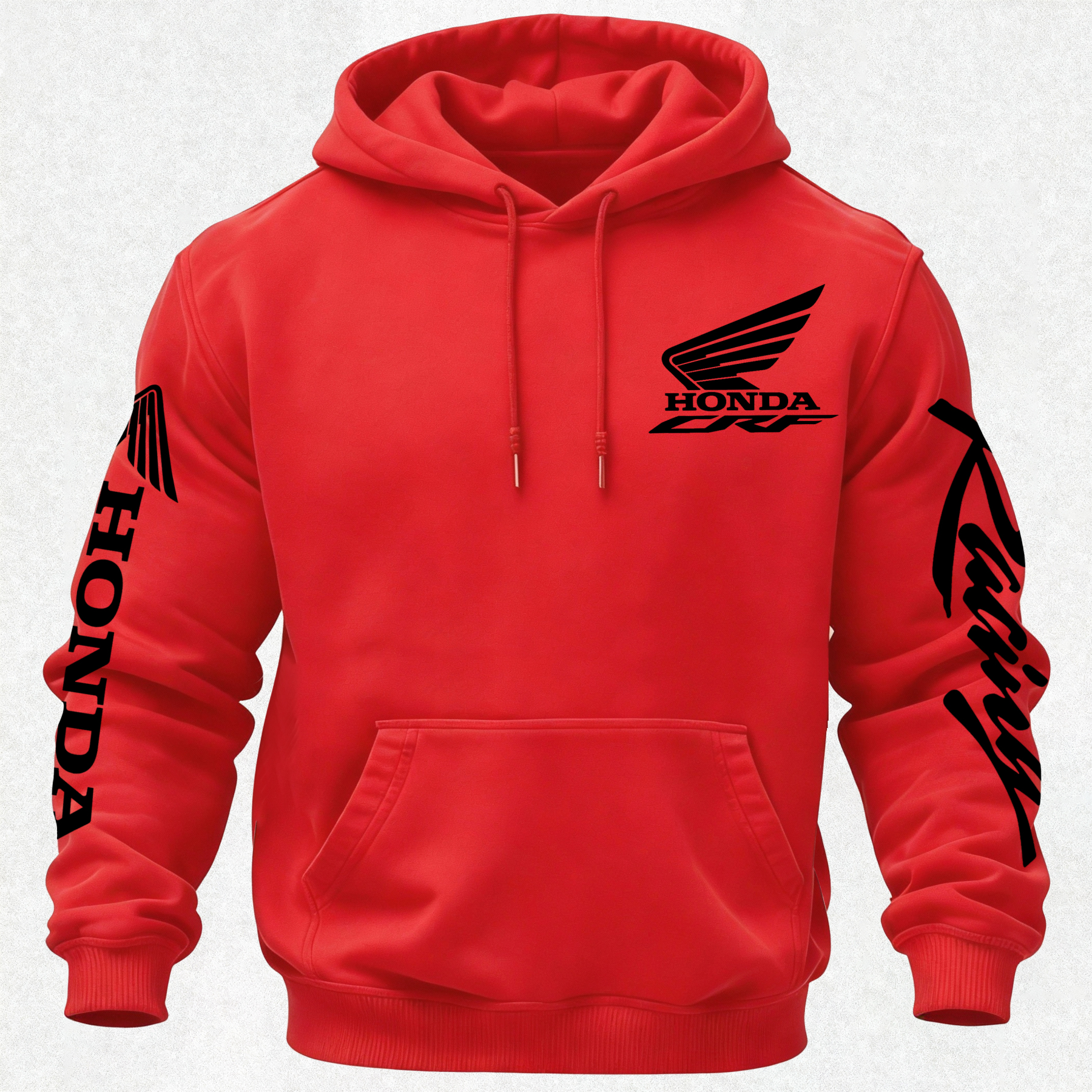 Honda CRF 450R Printed Fleece-lined Unisex Hoodie Image - 6