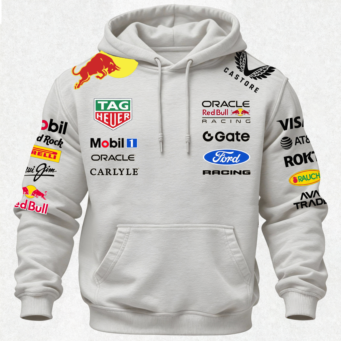 Oracle Red Bull Racing Printed Fleece-lined Unisex Hoodie Image - 15