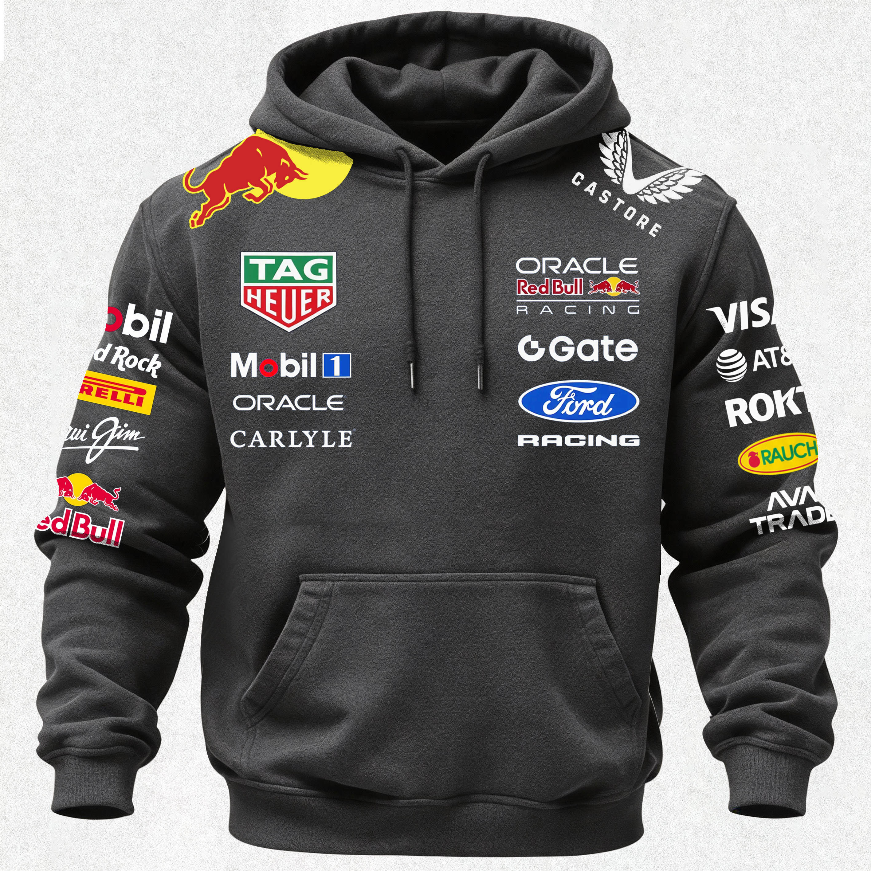 Oracle Red Bull Racing Printed Fleece-lined Unisex Hoodie Image - 18