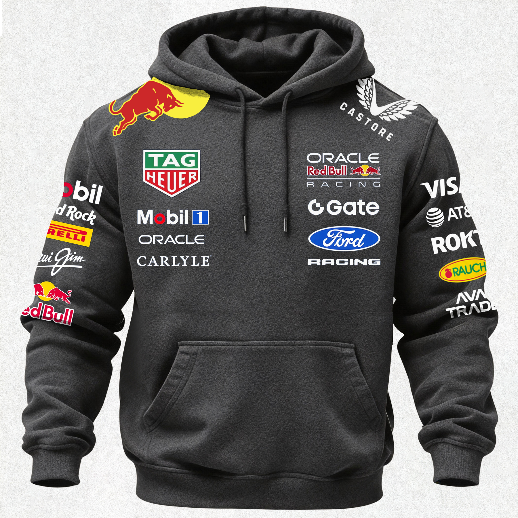 Oracle Red Bull Racing Printed Fleece-lined Unisex Hoodie Image - 18