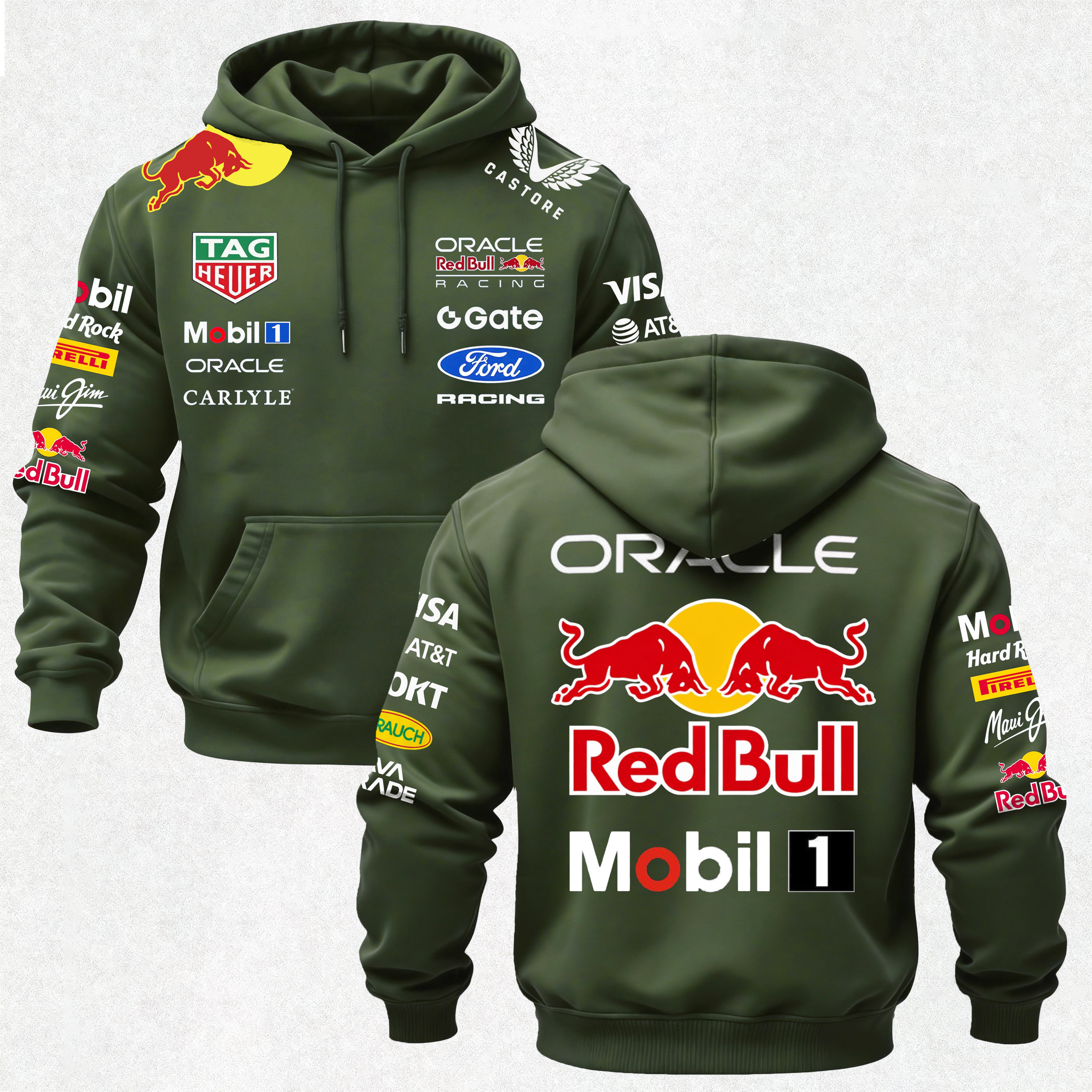 Oracle Red Bull Racing Printed Fleece-lined Unisex Hoodie Image - 25