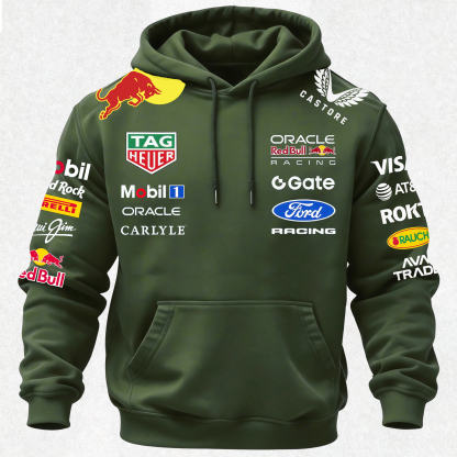 Oracle Red Bull Racing Printed Fleece-lined Unisex Hoodie Image - 27