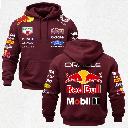 Oracle Red Bull Racing Printed Fleece-lined Unisex Hoodie Image - 28