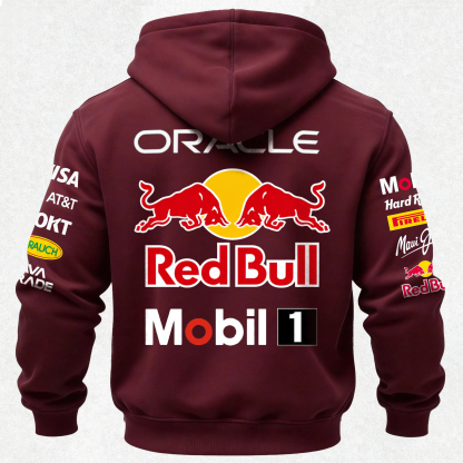 Oracle Red Bull Racing Printed Fleece-lined Unisex Hoodie Image - 29