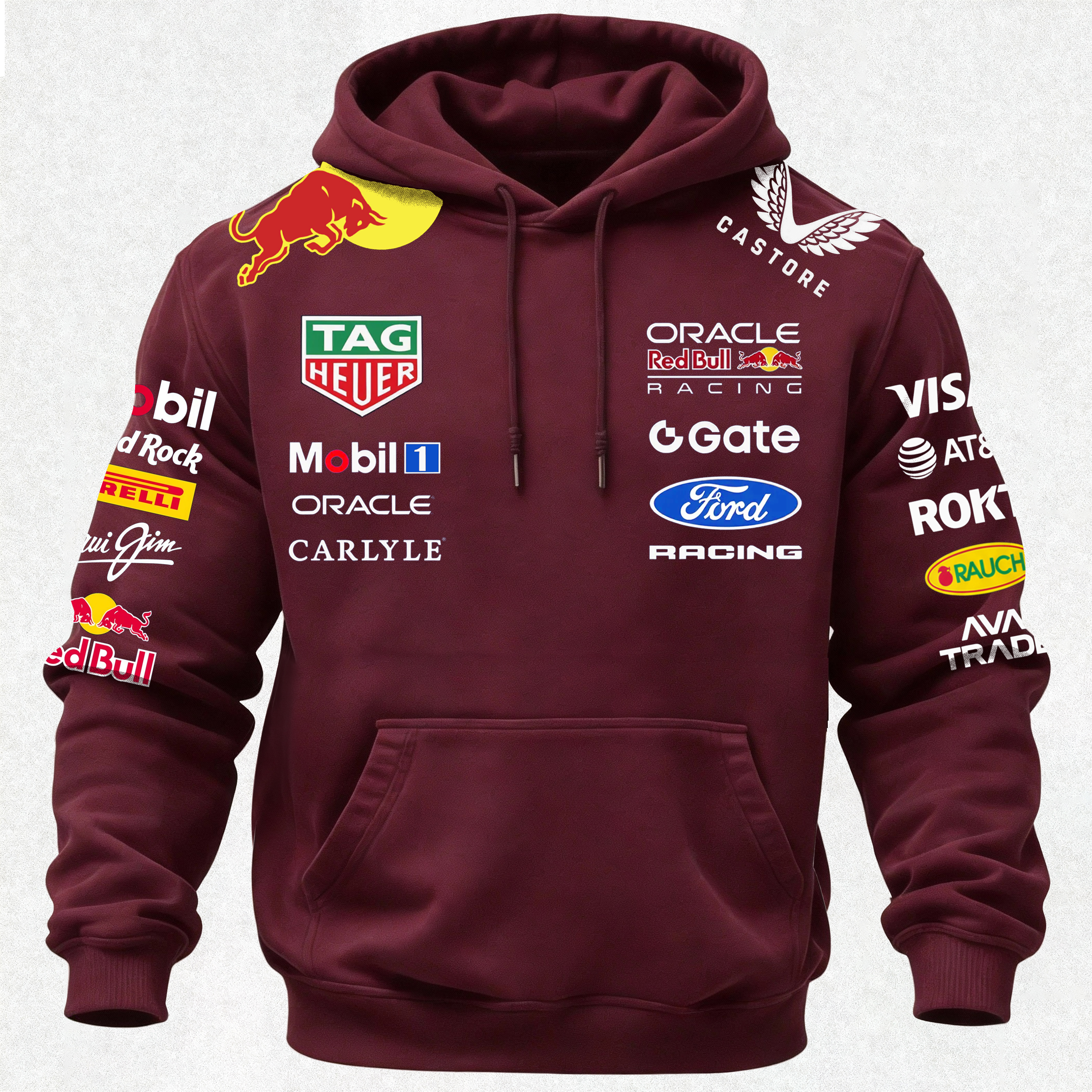 Oracle Red Bull Racing Printed Fleece-lined Unisex Hoodie Image - 30