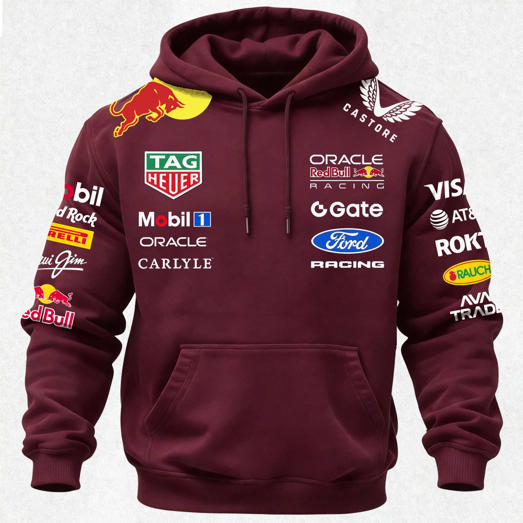 Oracle Red Bull Racing Printed Fleece-lined Unisex Hoodie Image - 30