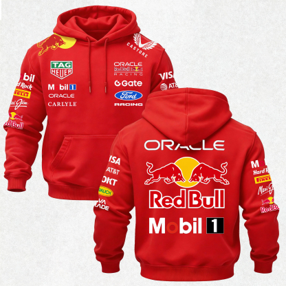 Oracle Red Bull Racing Printed Fleece-lined Unisex Hoodie Image - 31