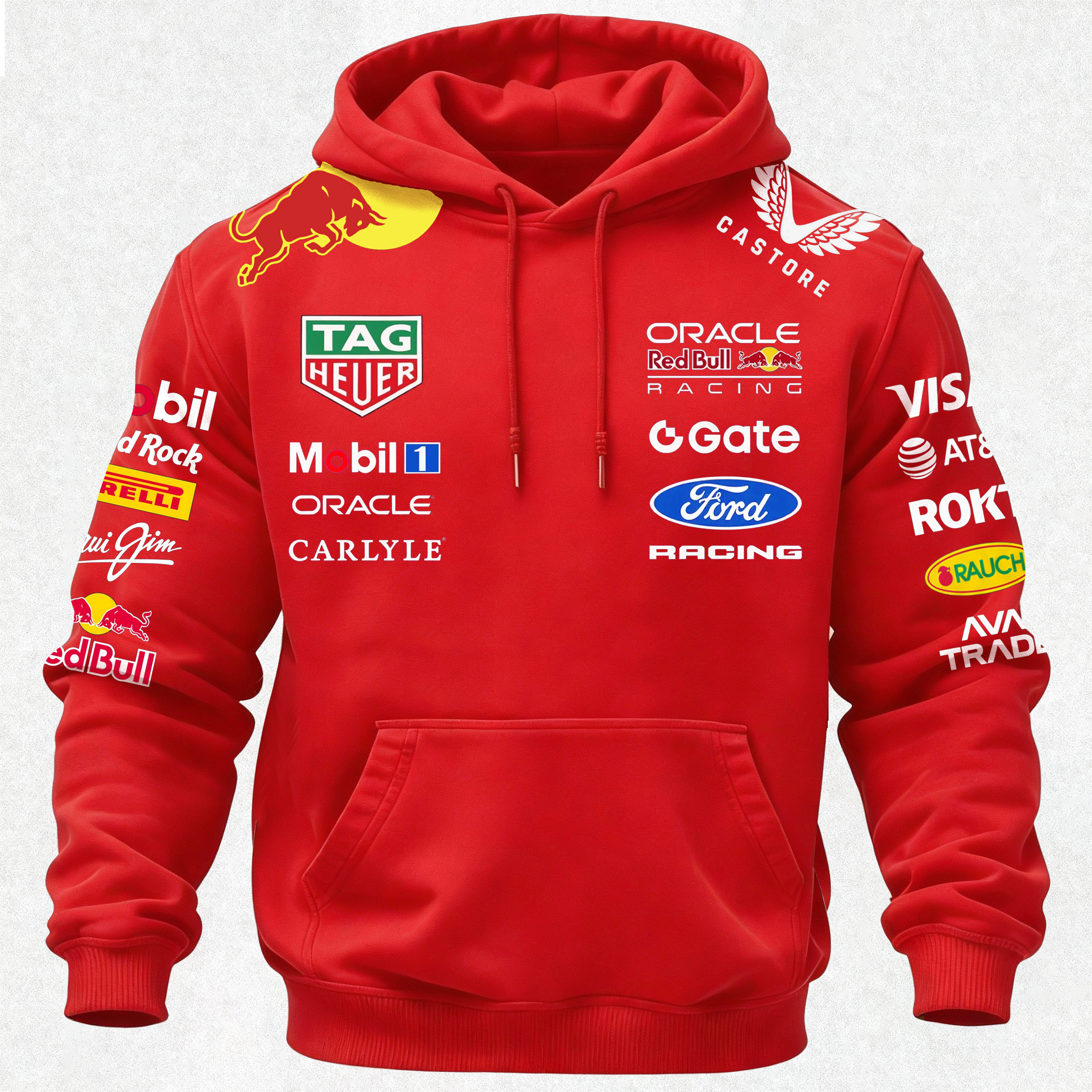 Oracle Red Bull Racing Printed Fleece-lined Unisex Hoodie Image - 33