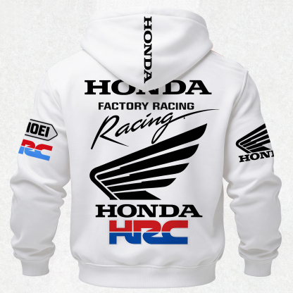 Honda Factory Racing Printed Fleece-lined Unisex Hoodie Image - 5