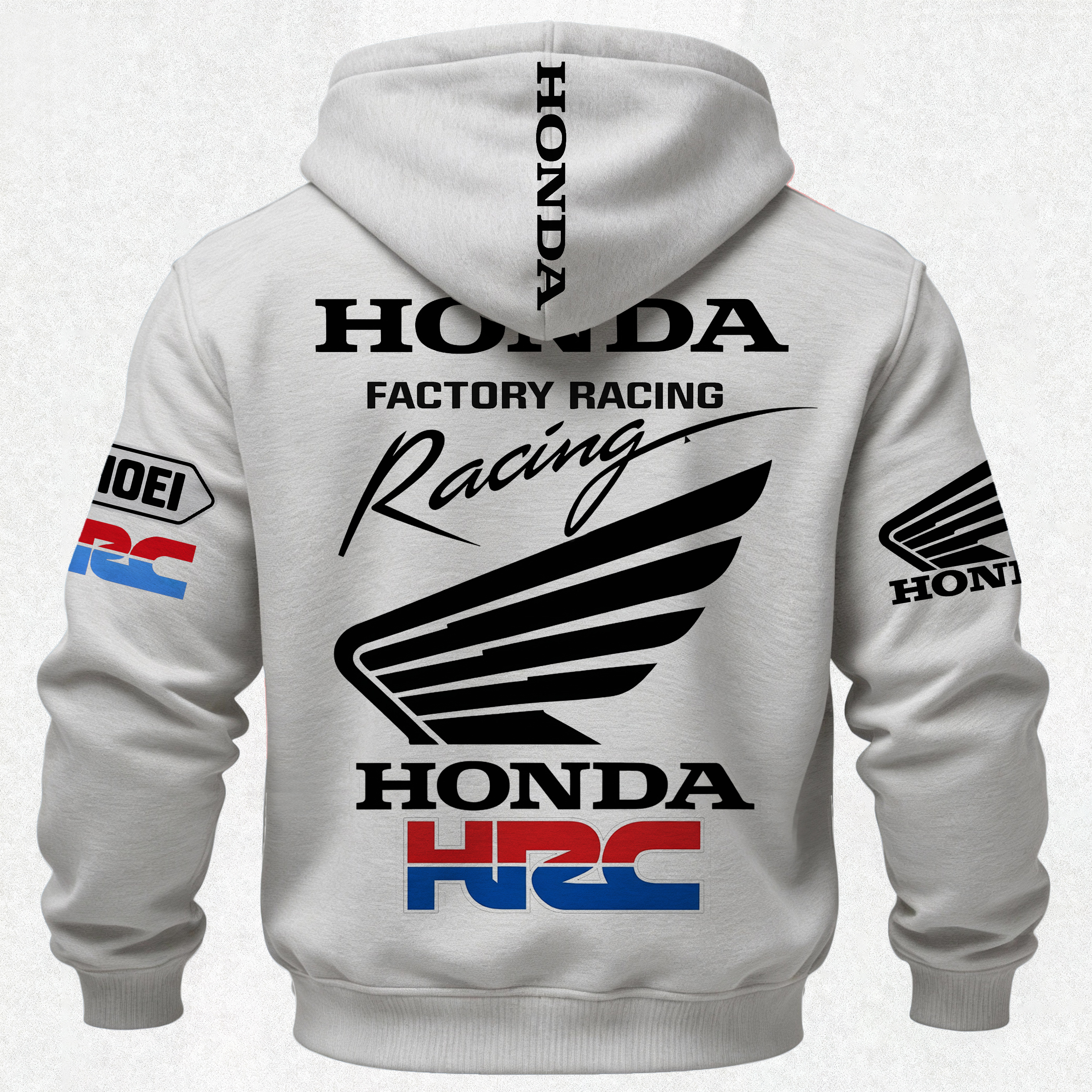 Honda Factory Racing Printed Fleece-lined Unisex Hoodie Image - 8