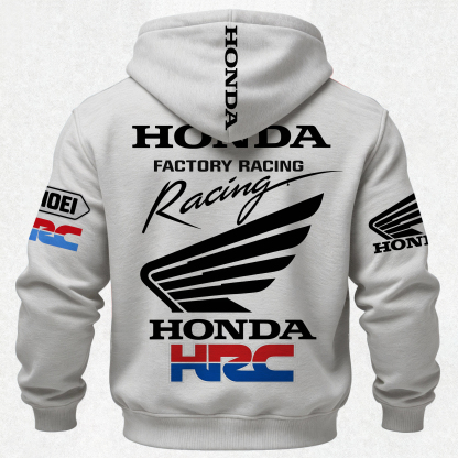 Honda Factory Racing Printed Fleece-lined Unisex Hoodie Image - 8
