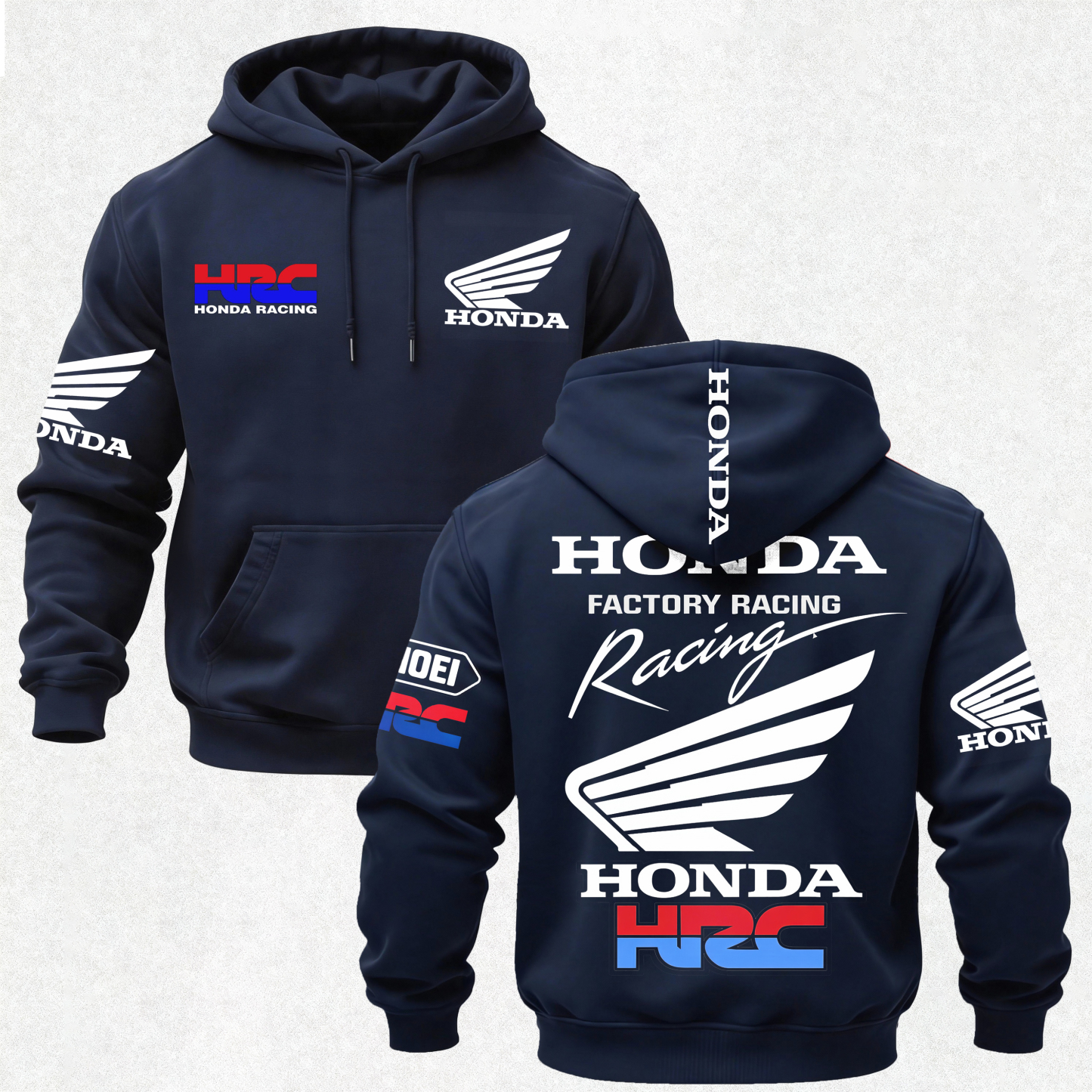 Honda Factory Racing Printed Fleece-lined Unisex Hoodie Image - 13