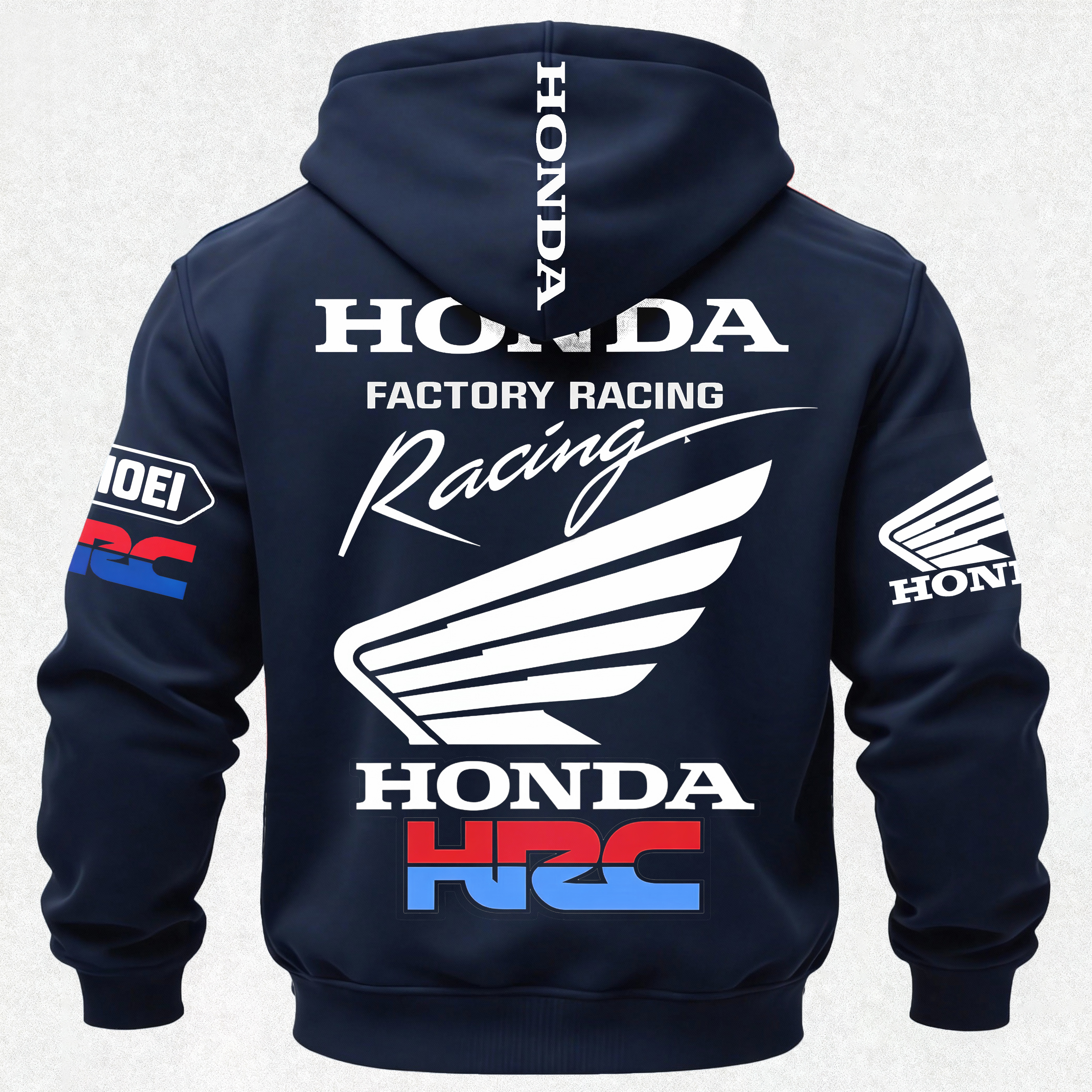Honda Factory Racing Printed Fleece-lined Unisex Hoodie Image - 14