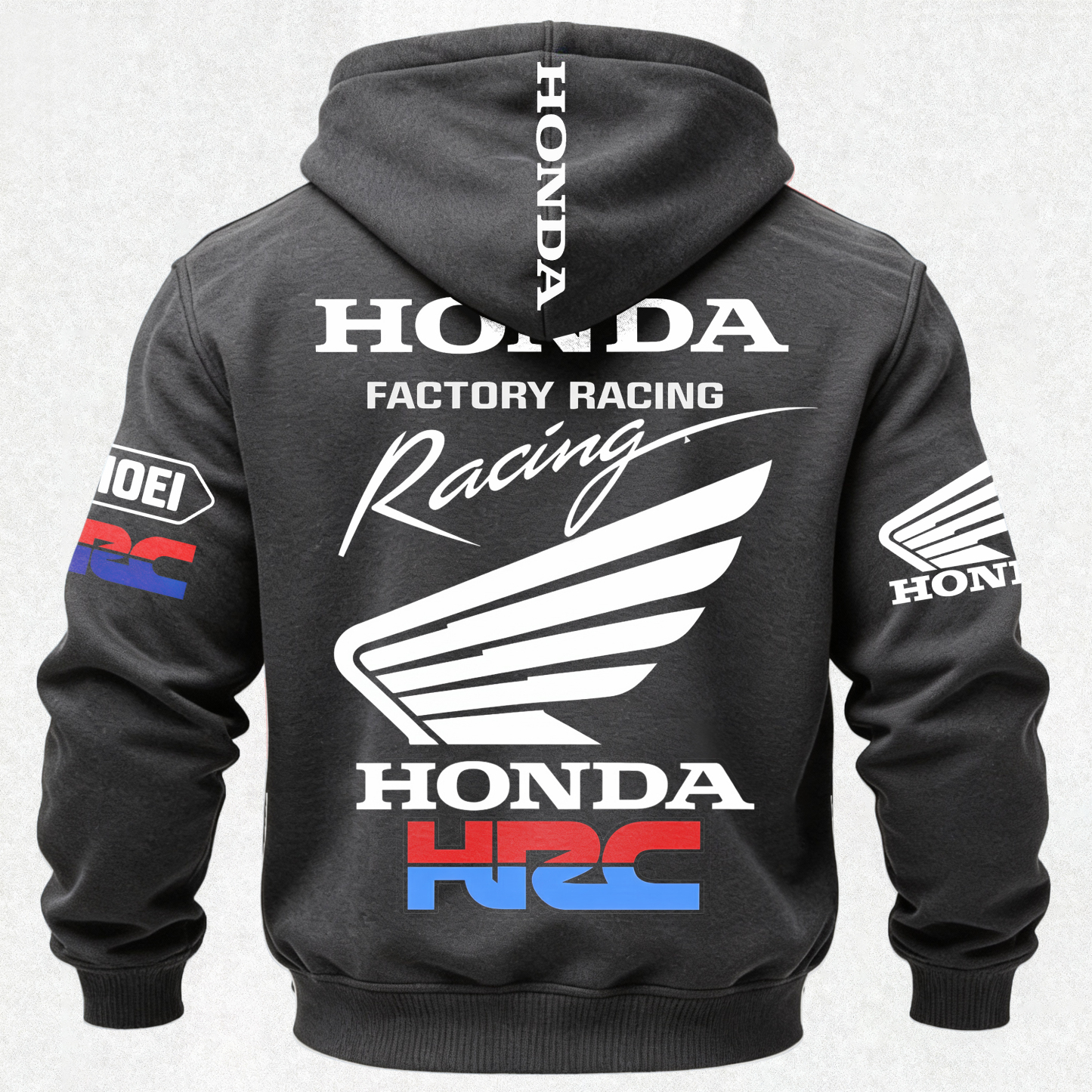Honda Factory Racing Printed Fleece-lined Unisex Hoodie Image - 17