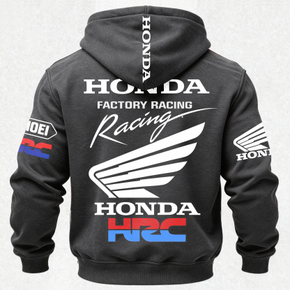 Honda Factory Racing Printed Fleece-lined Unisex Hoodie Image - 17