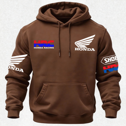 Honda Factory Racing Printed Fleece-lined Unisex Hoodie Image - 21