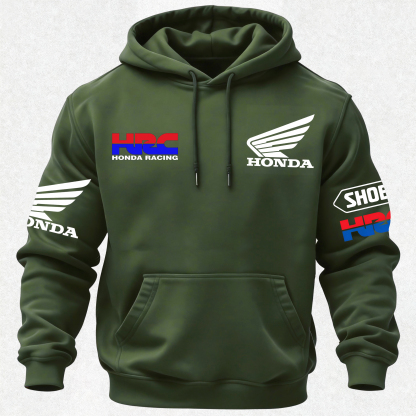 Honda Factory Racing Printed Fleece-lined Unisex Hoodie Image - 24