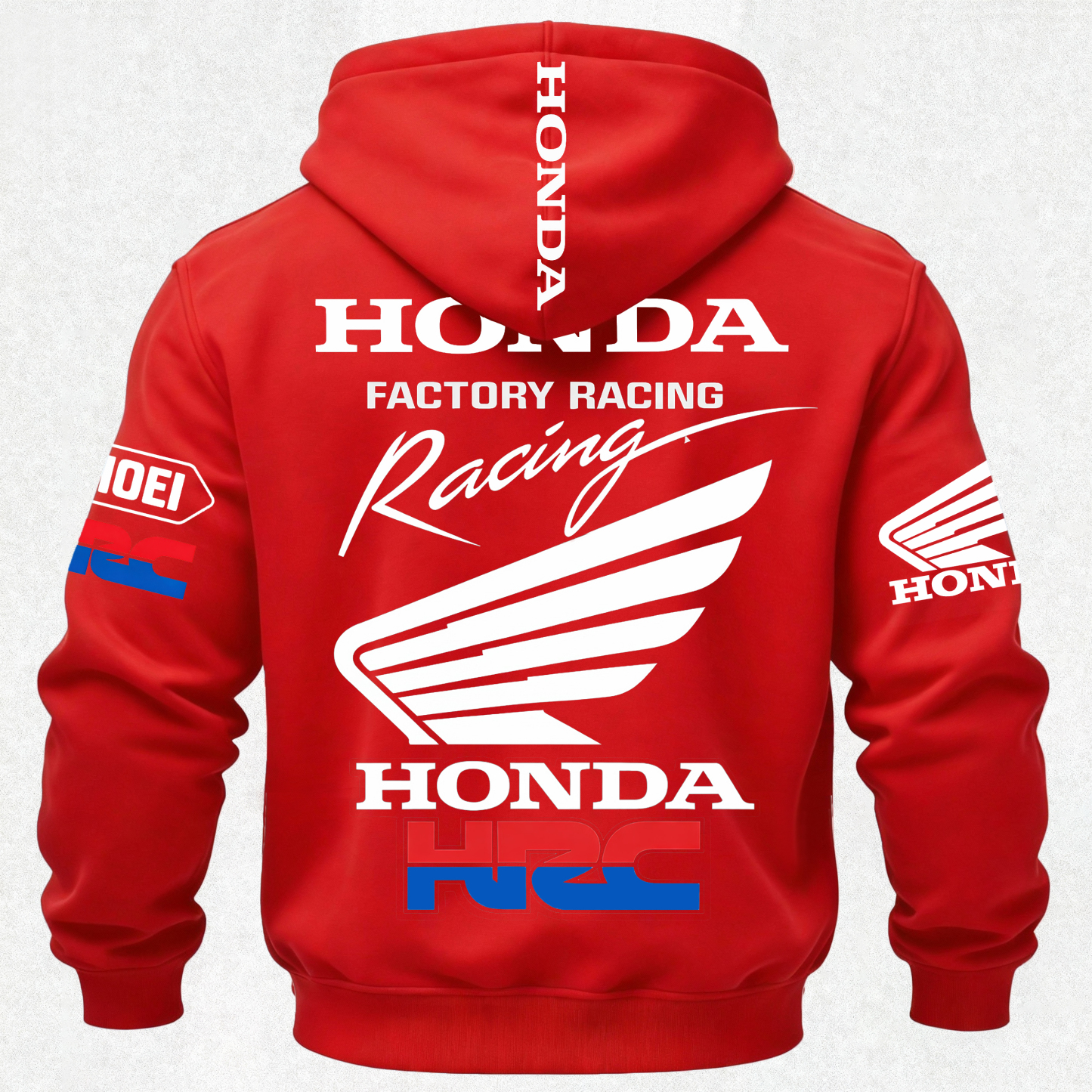 Honda Factory Racing Printed Fleece-lined Unisex Hoodie Image - 29