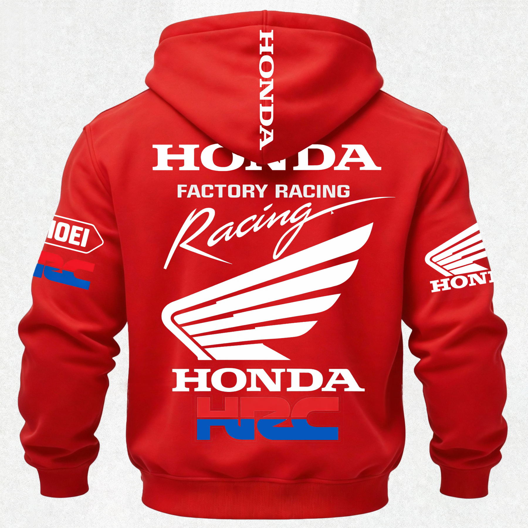 Honda Factory Racing Printed Fleece-lined Unisex Hoodie Image - 29