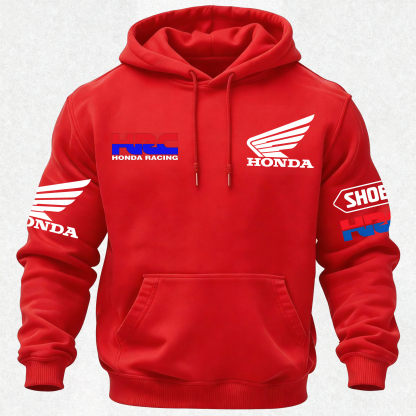 Honda Factory Racing Printed Fleece-lined Unisex Hoodie Image - 30
