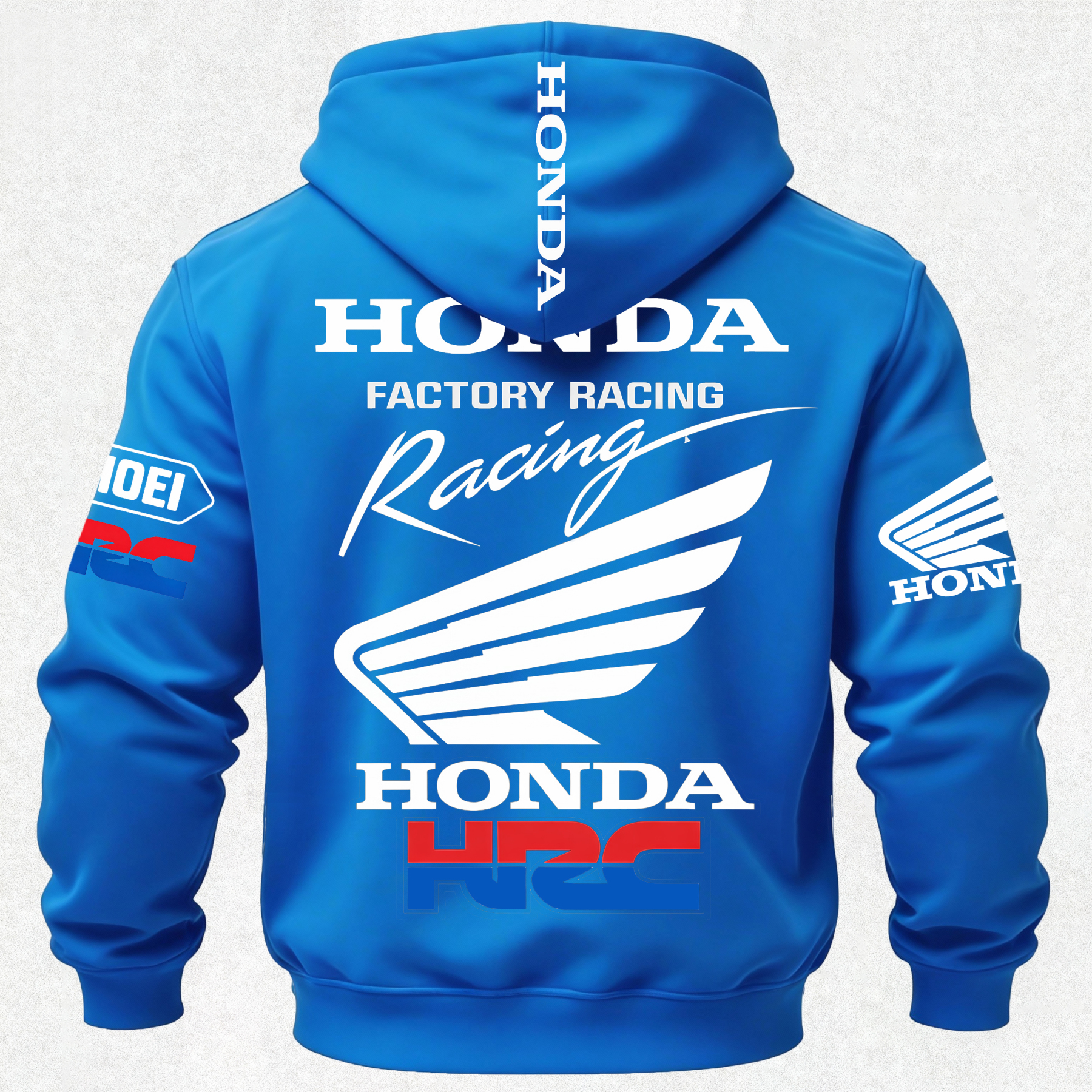 Honda Factory Racing Printed Fleece-lined Unisex Hoodie Image - 32