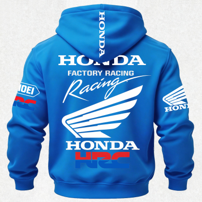 Honda Factory Racing Printed Fleece-lined Unisex Hoodie Image - 32