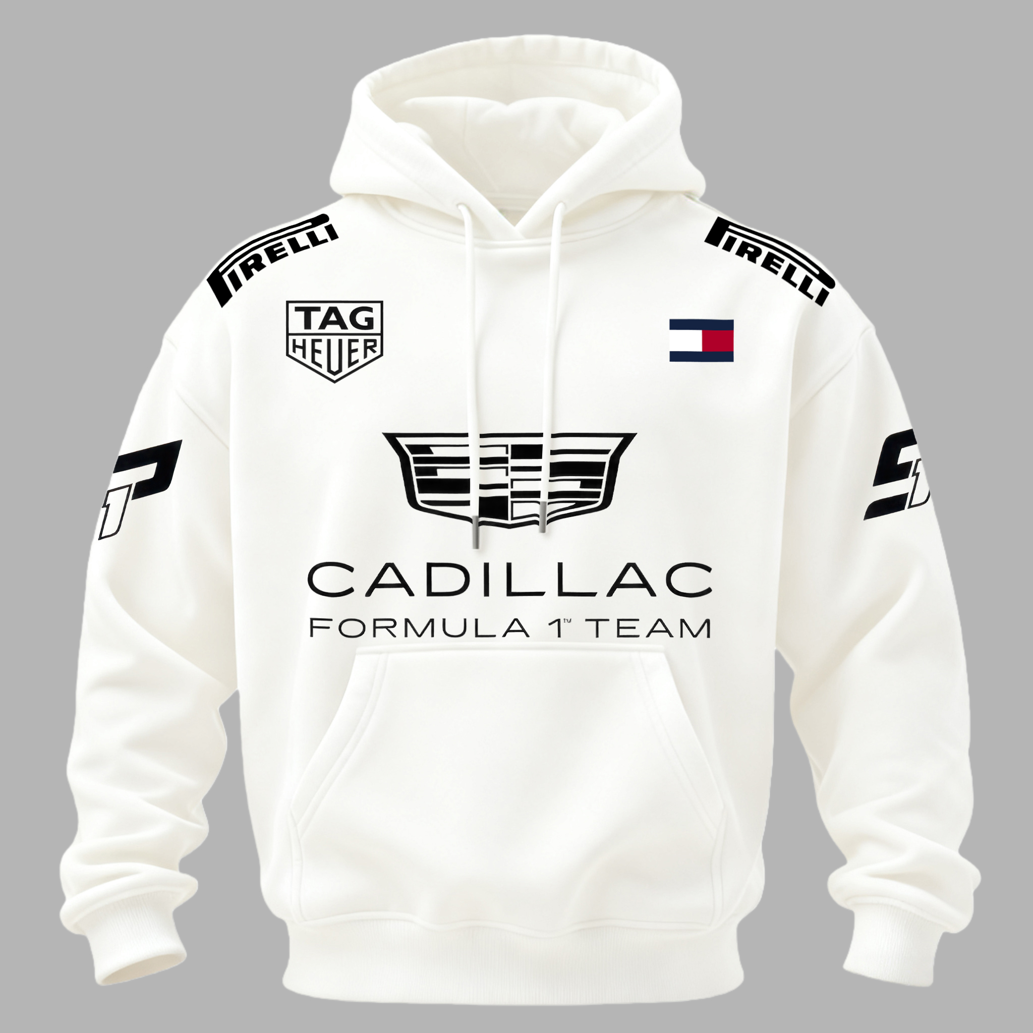 Cadillac Formula 1 Team Sergio Pérez Printed Fleece-lined Unisex Hoodie Image - 3