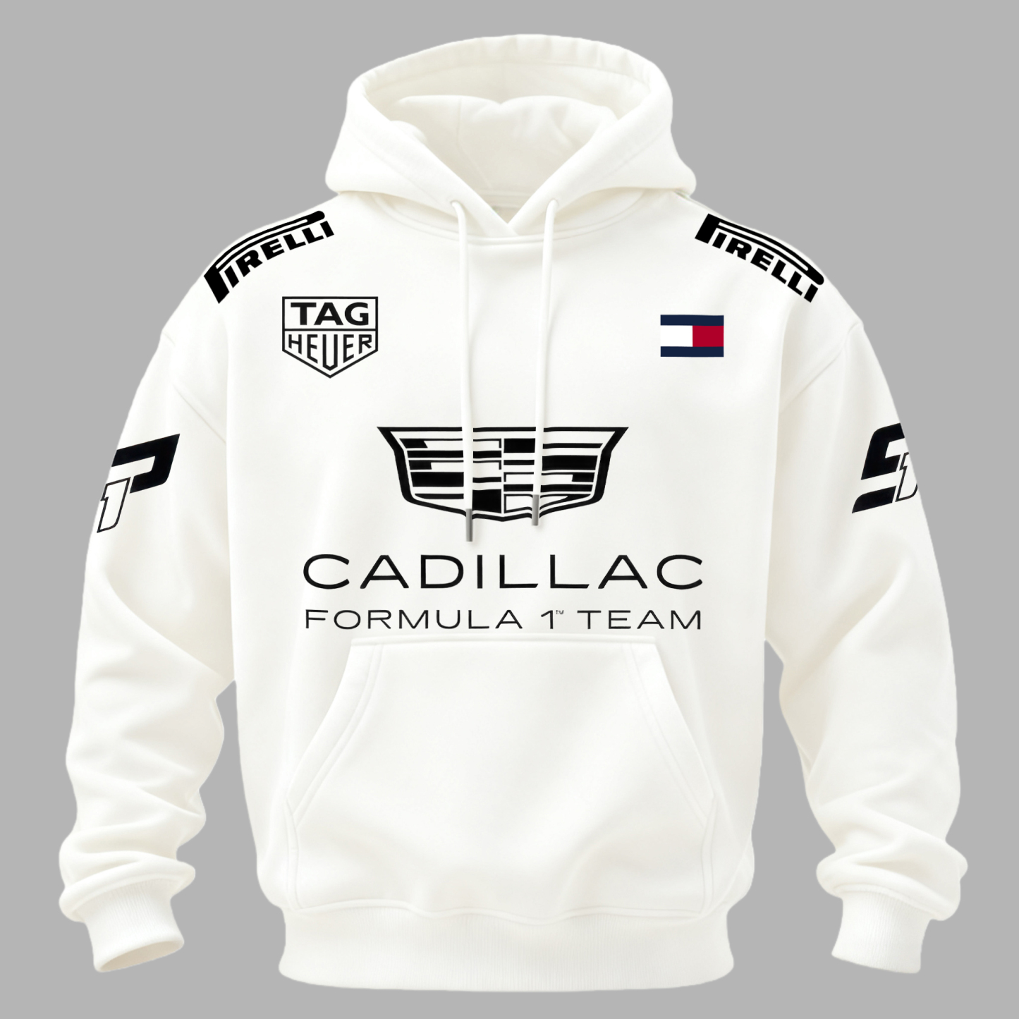 Cadillac Formula 1 Team Sergio Pérez Printed Fleece-lined Unisex Hoodie Image - 3