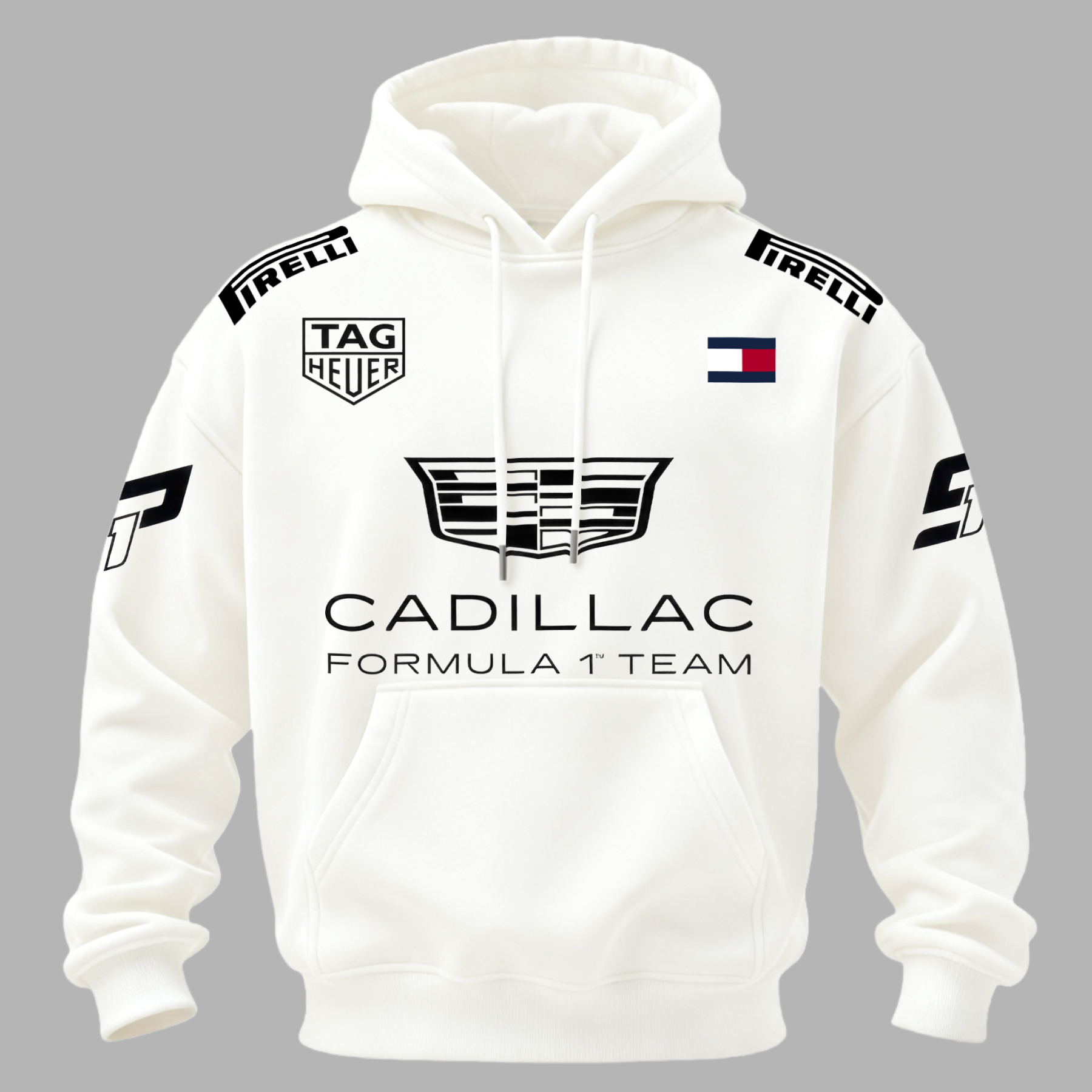 Cadillac Formula 1 Team Sergio Pérez Printed Fleece-lined Unisex Hoodie Image - 3
