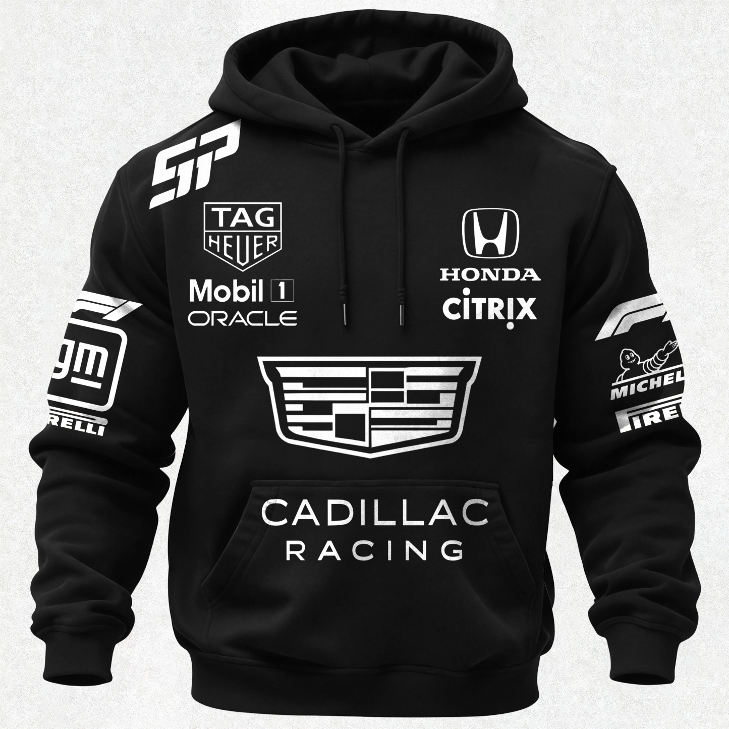 Cadillac Racing Sergio Pérez Printed Fleece-lined Unisex Hoodie Image - 2