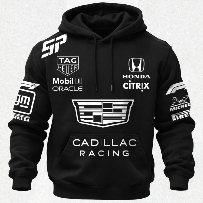 Cadillac Racing Sergio Pérez Printed Fleece-lined Unisex Hoodie Image - 2