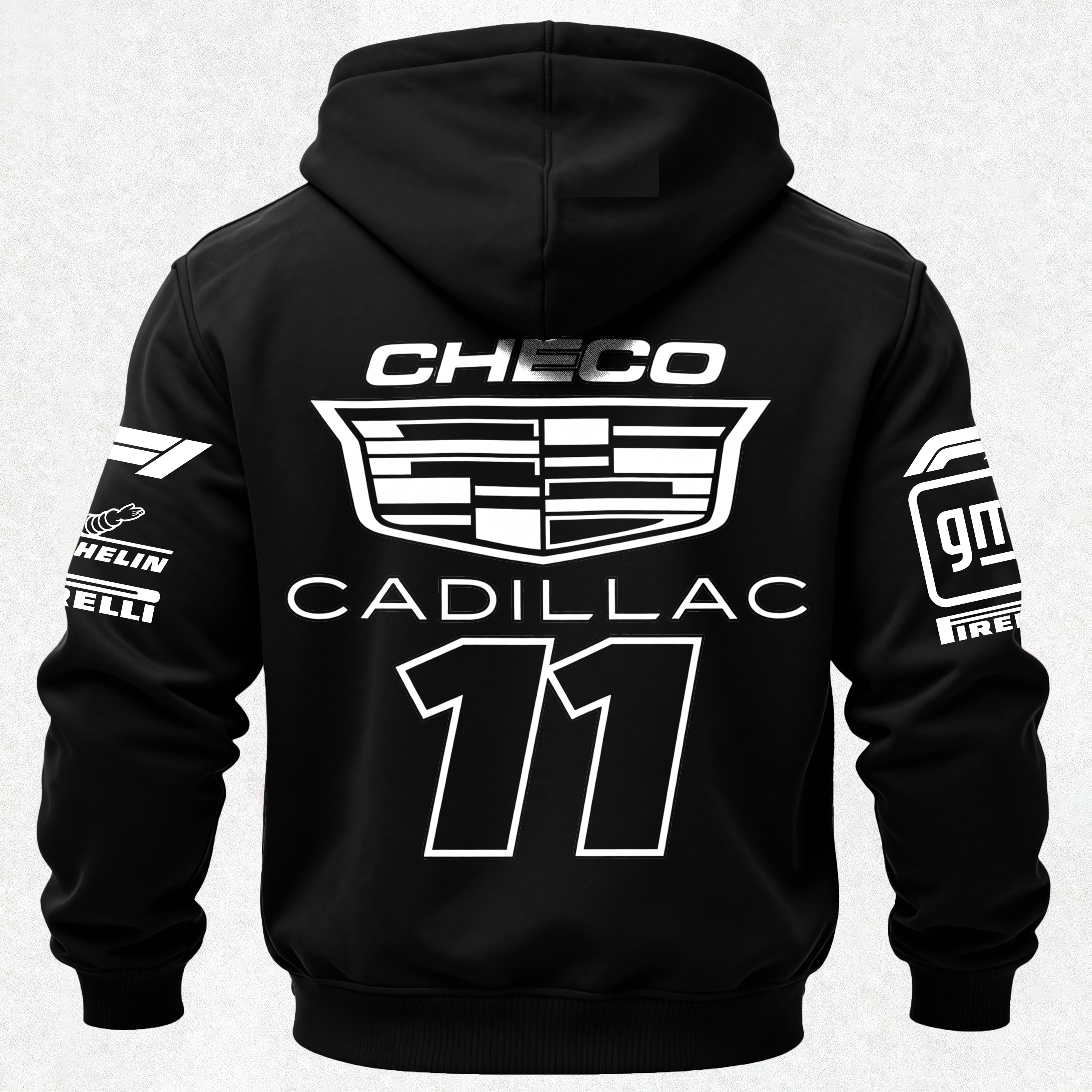 Cadillac Racing Sergio Pérez Printed Fleece-lined Unisex Hoodie Image - 3