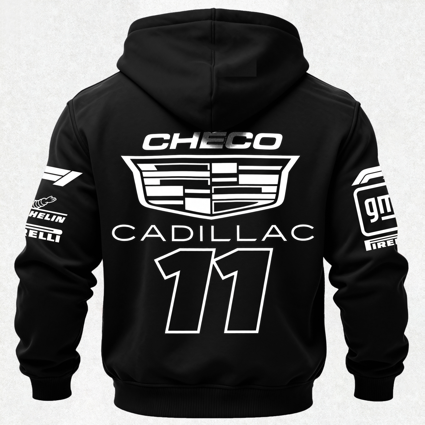 Cadillac Racing Sergio Pérez Printed Fleece-lined Unisex Hoodie Image - 3