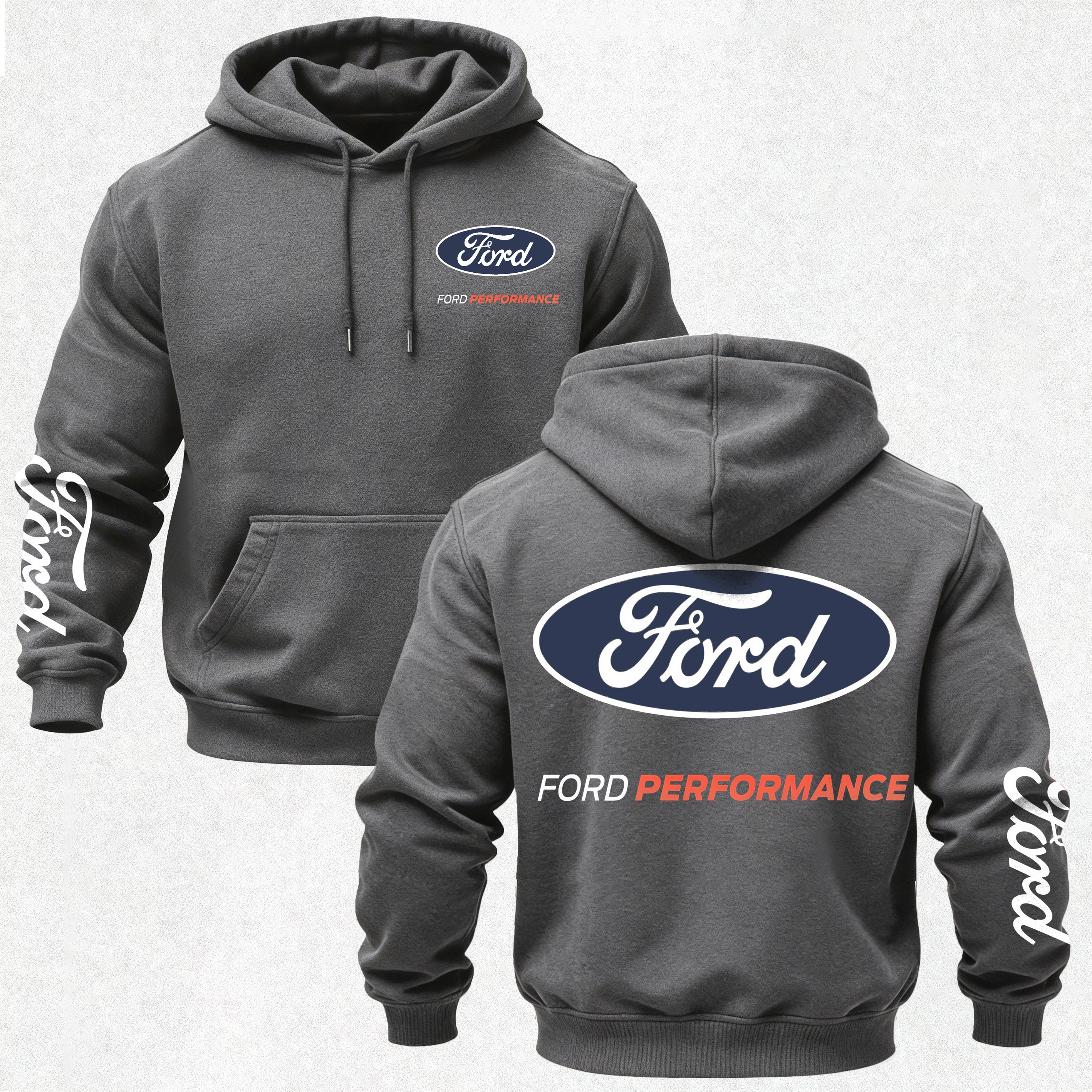 Ford Performance Printed Fleece-lined Unisex Hoodie Image - 7
