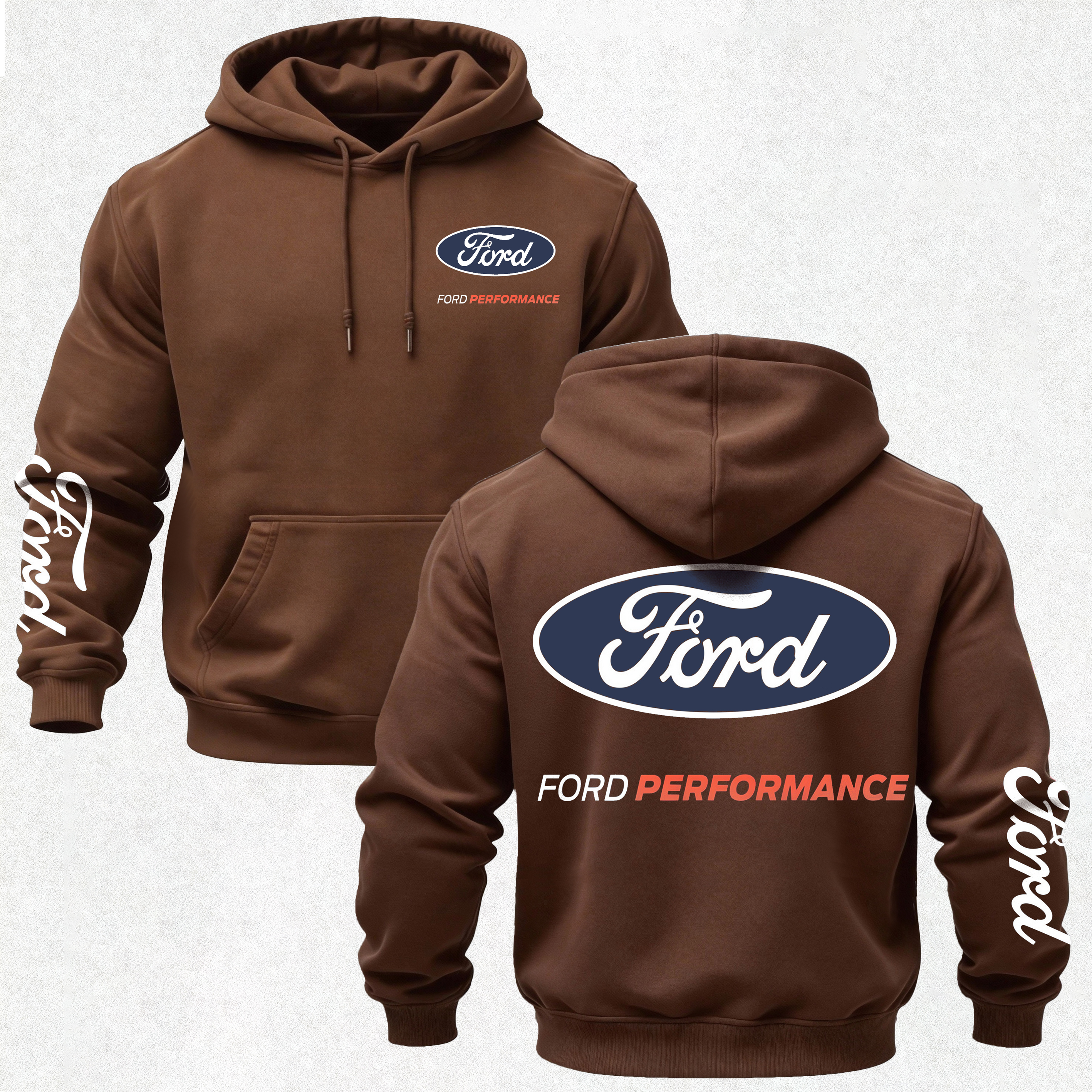 Ford Performance Printed Fleece-lined Unisex Hoodie Image - 16