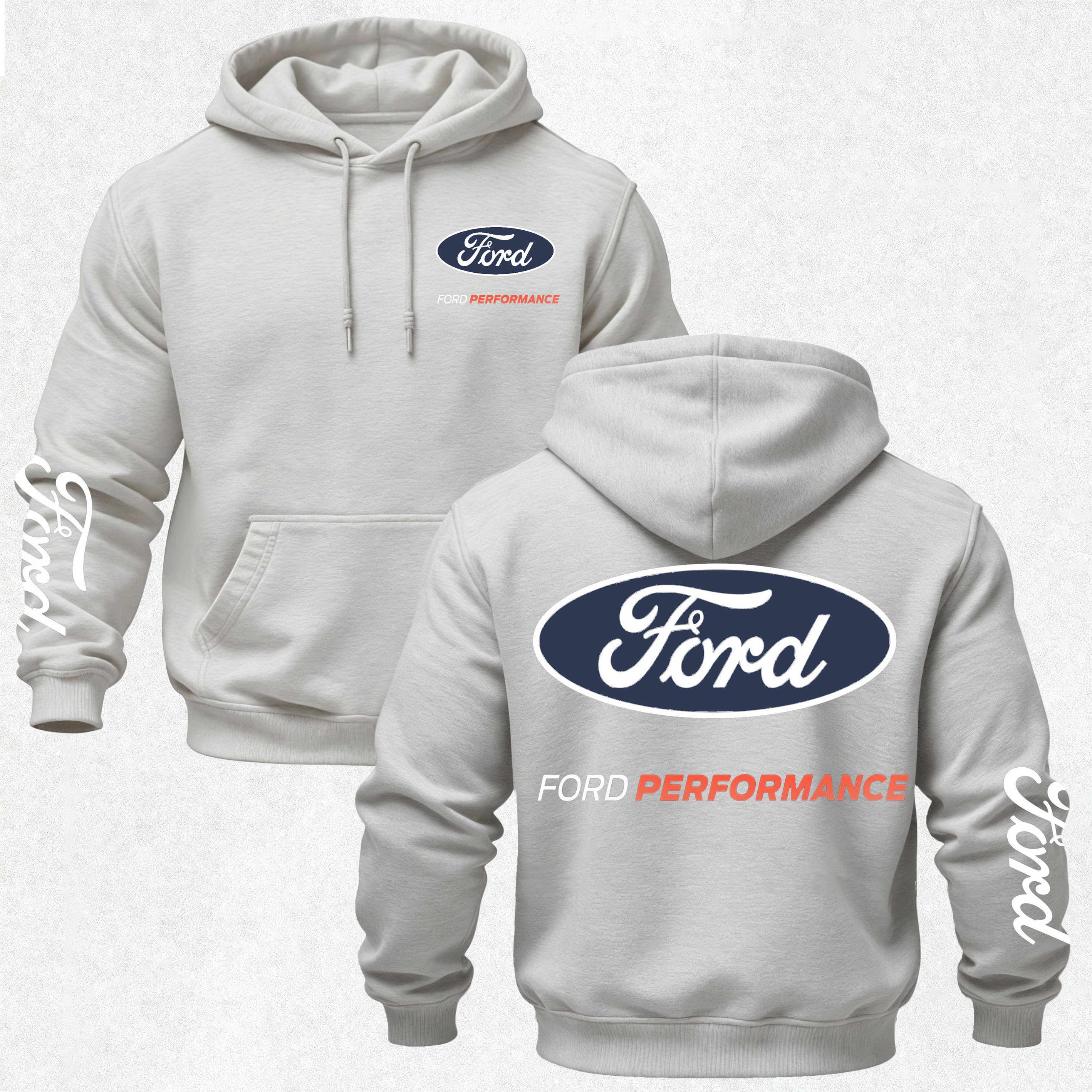 Ford Performance Printed Fleece-lined Unisex Hoodie Image - 13