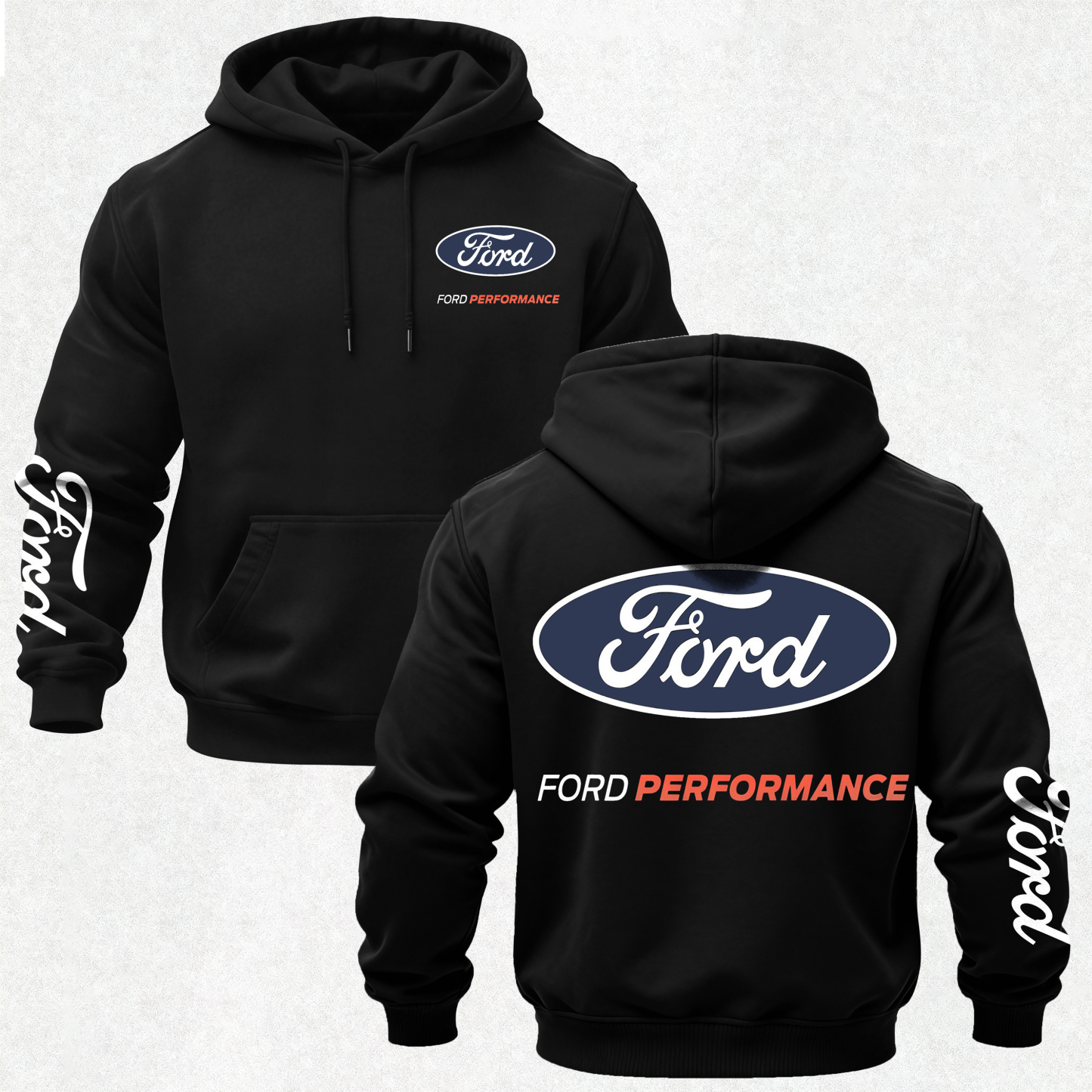 Ford Performance Printed Fleece-lined Unisex Hoodie Image - 4