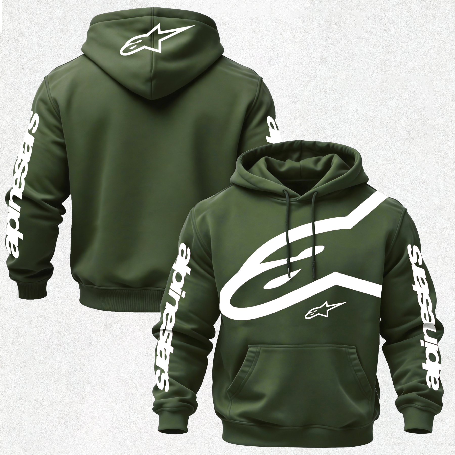 Alpinestars Printed Fleece-lined Unisex Hoodie Image - 25