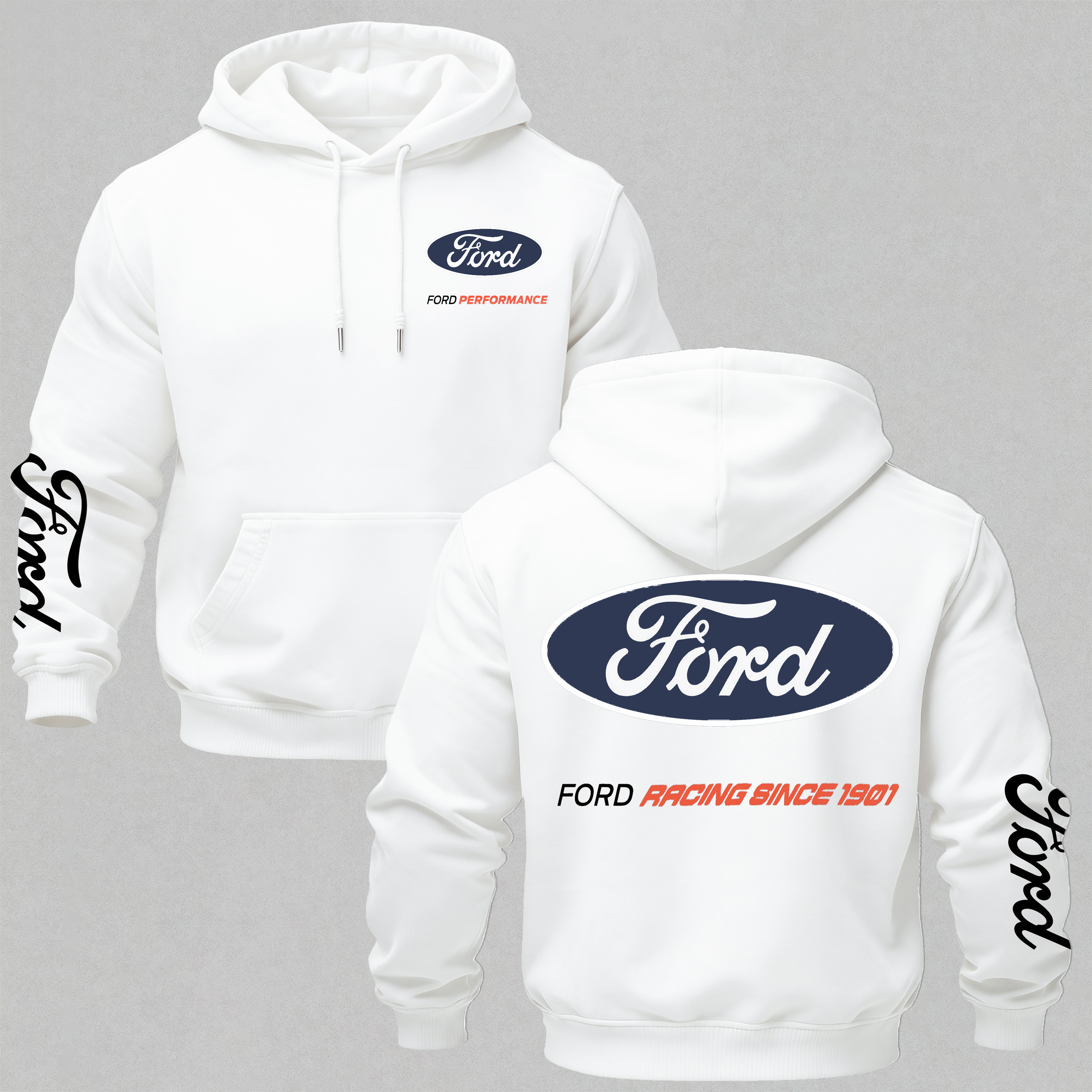 Ford Performance Printed Fleece-lined Unisex Hoodie Image - 13