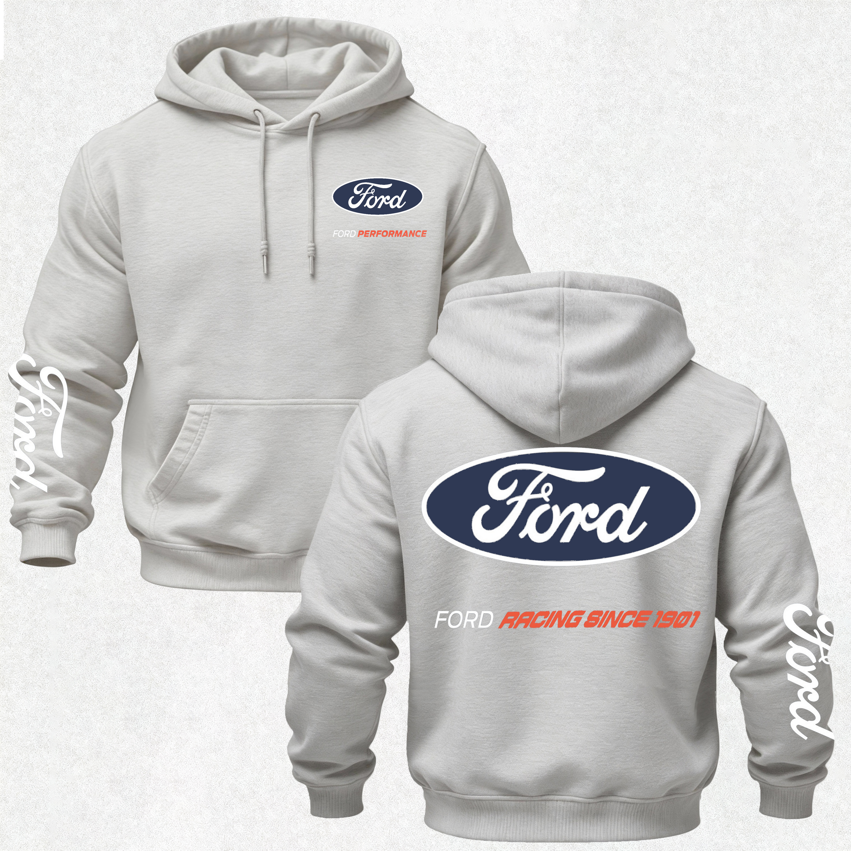 Ford Performance Printed Fleece-lined Unisex Hoodie