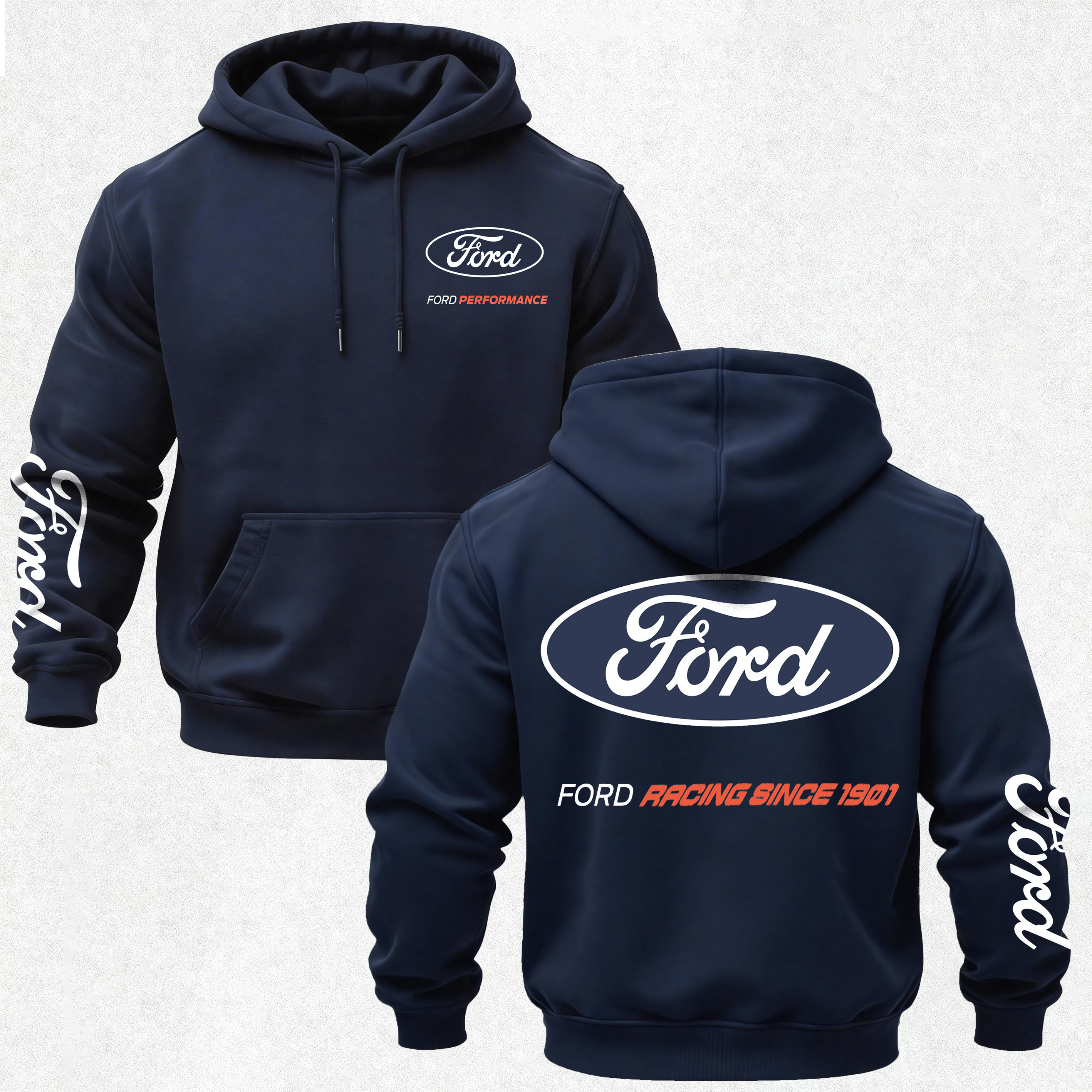 Ford Performance Printed Fleece-lined Unisex Hoodie Image - 1