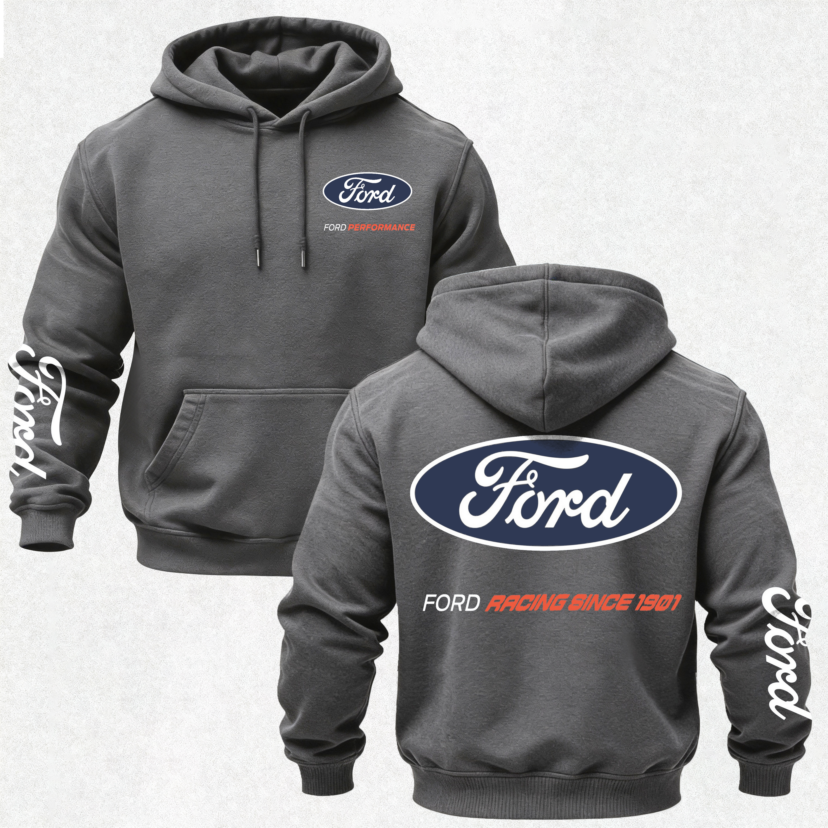 Ford Performance Printed Fleece-lined Unisex Hoodie