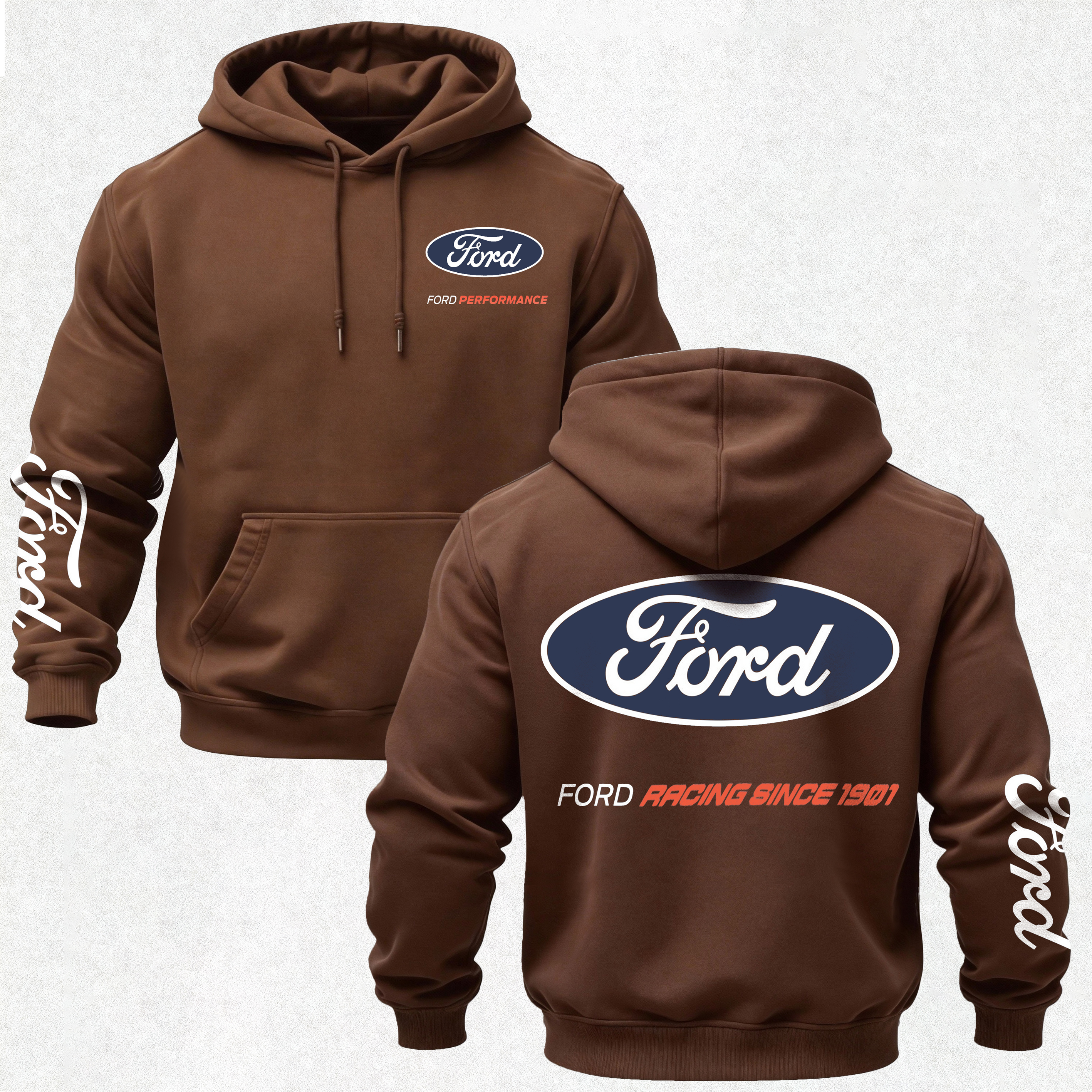 Ford Performance Printed Fleece-lined Unisex Hoodie
