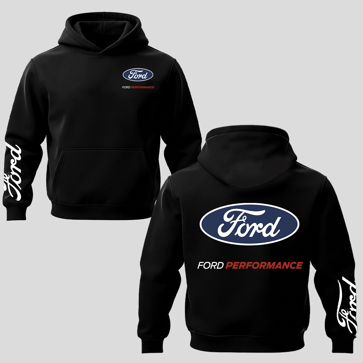 Ford Performance Printed Fleece-lined Unisex Hoodie Image - 1
