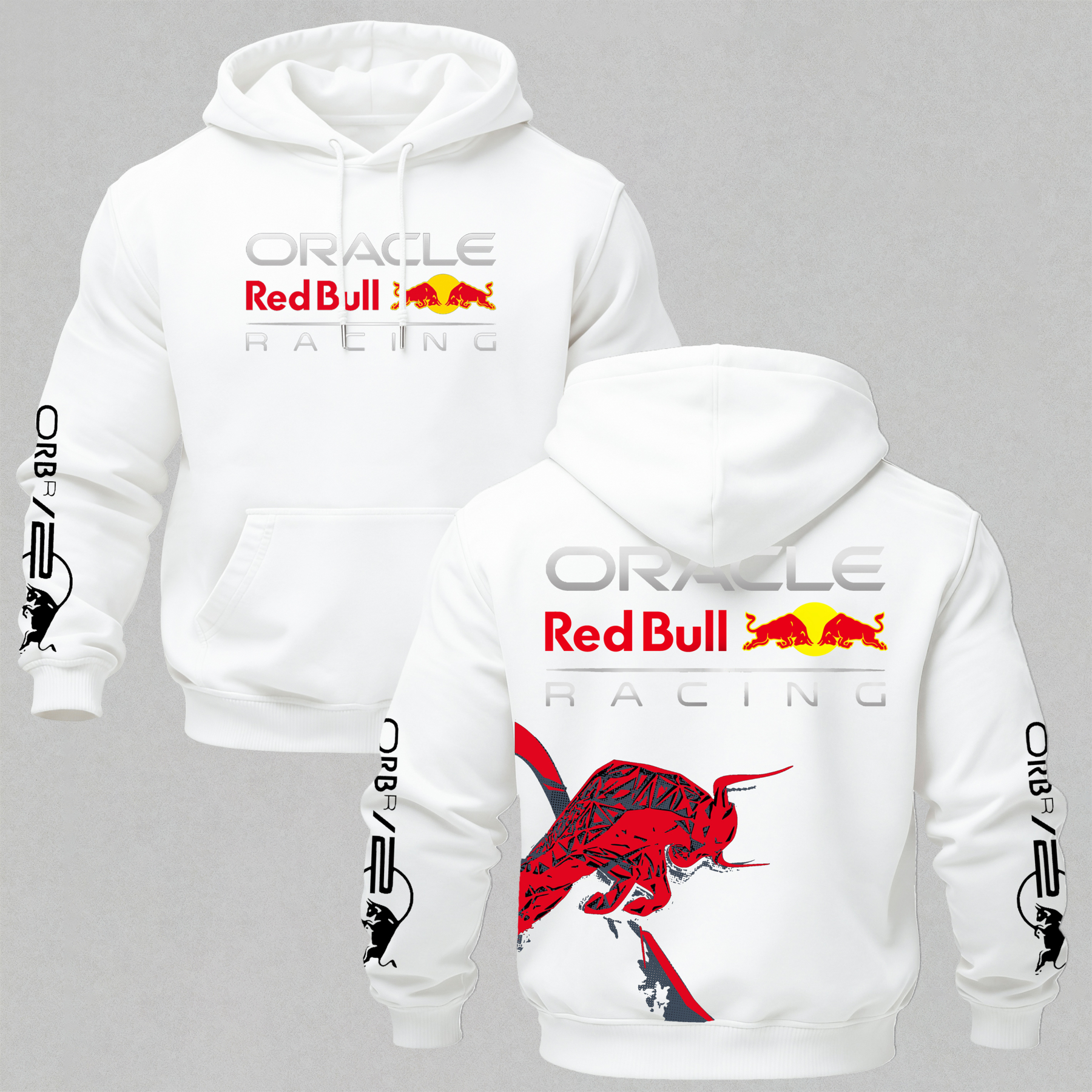 Oracle Red Bull Racing Printed Fleece-lined Unisex Hoodie Image - 13