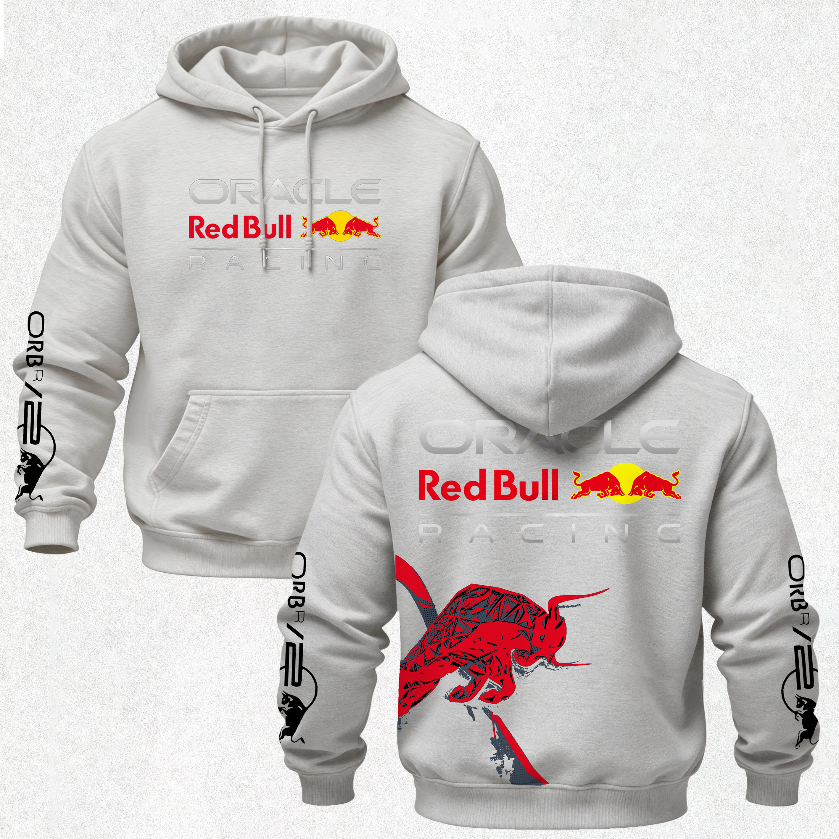 Oracle Red Bull Racing Printed Fleece-lined Unisex Hoodie Image - 16