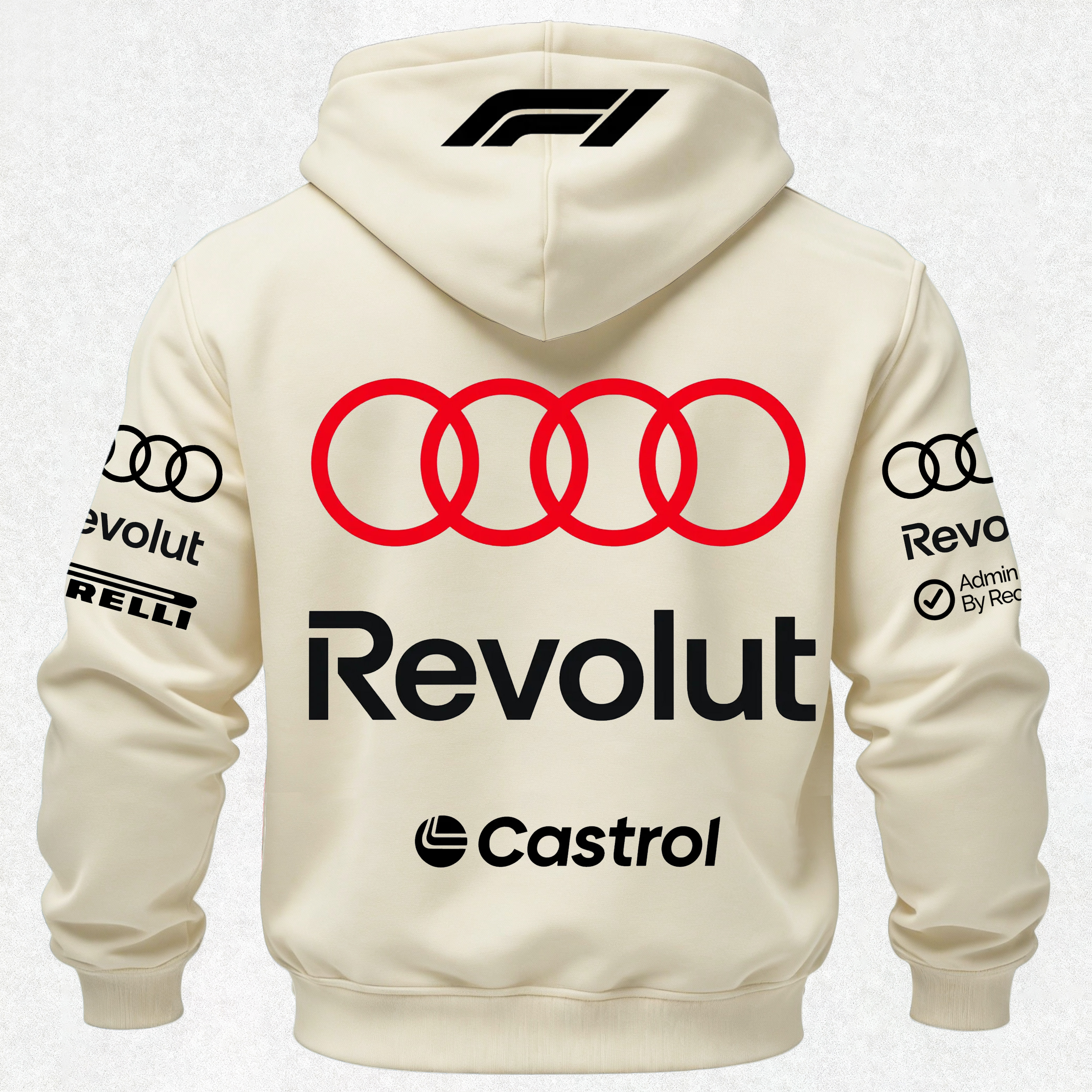 Audi Revolut F1 Printed Fleece-lined Unisex Hoodie Image - 18